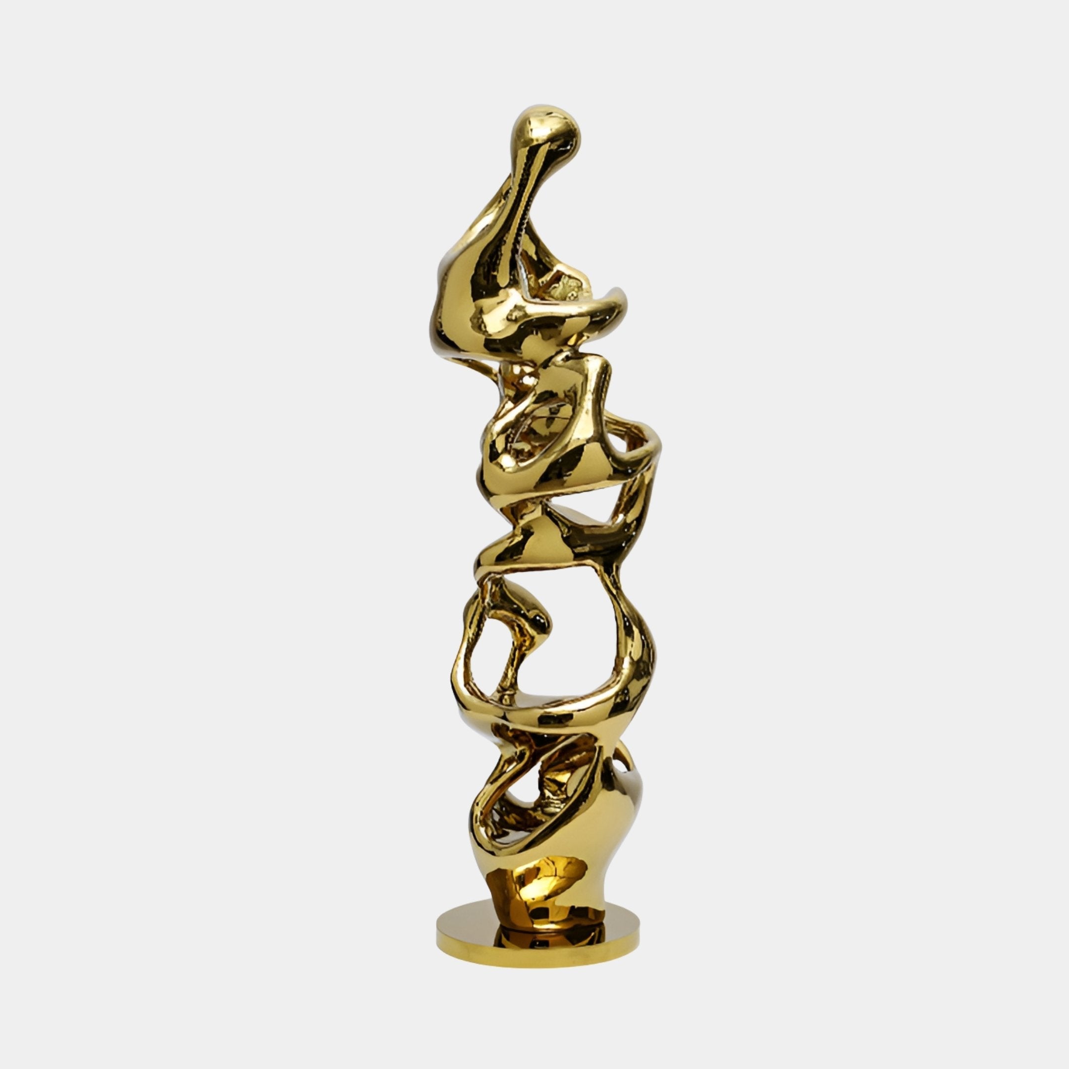 Cranton Gold Abstract Sculpture - 110cm