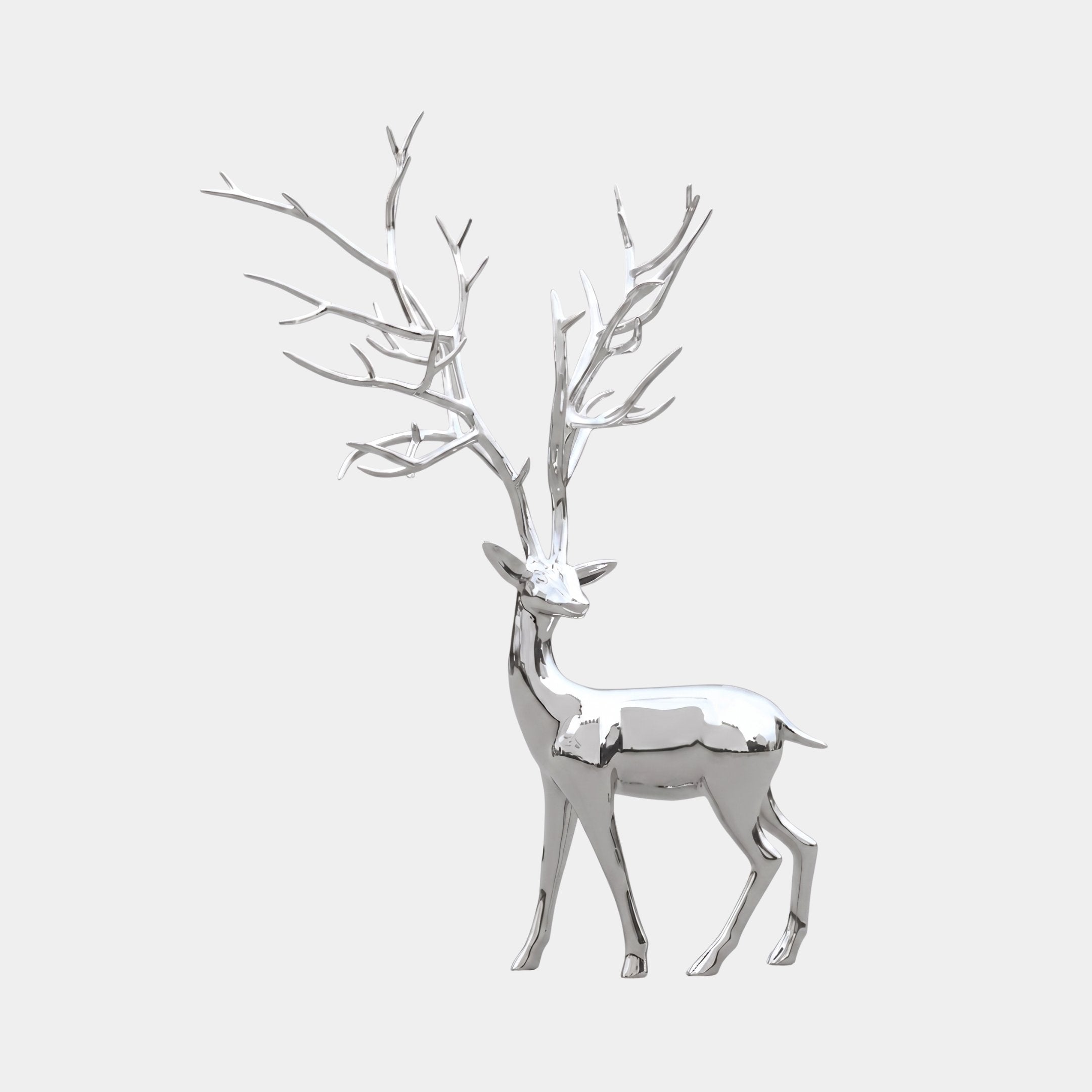 Cranworth Silver Deer Sculpture - 200cm
