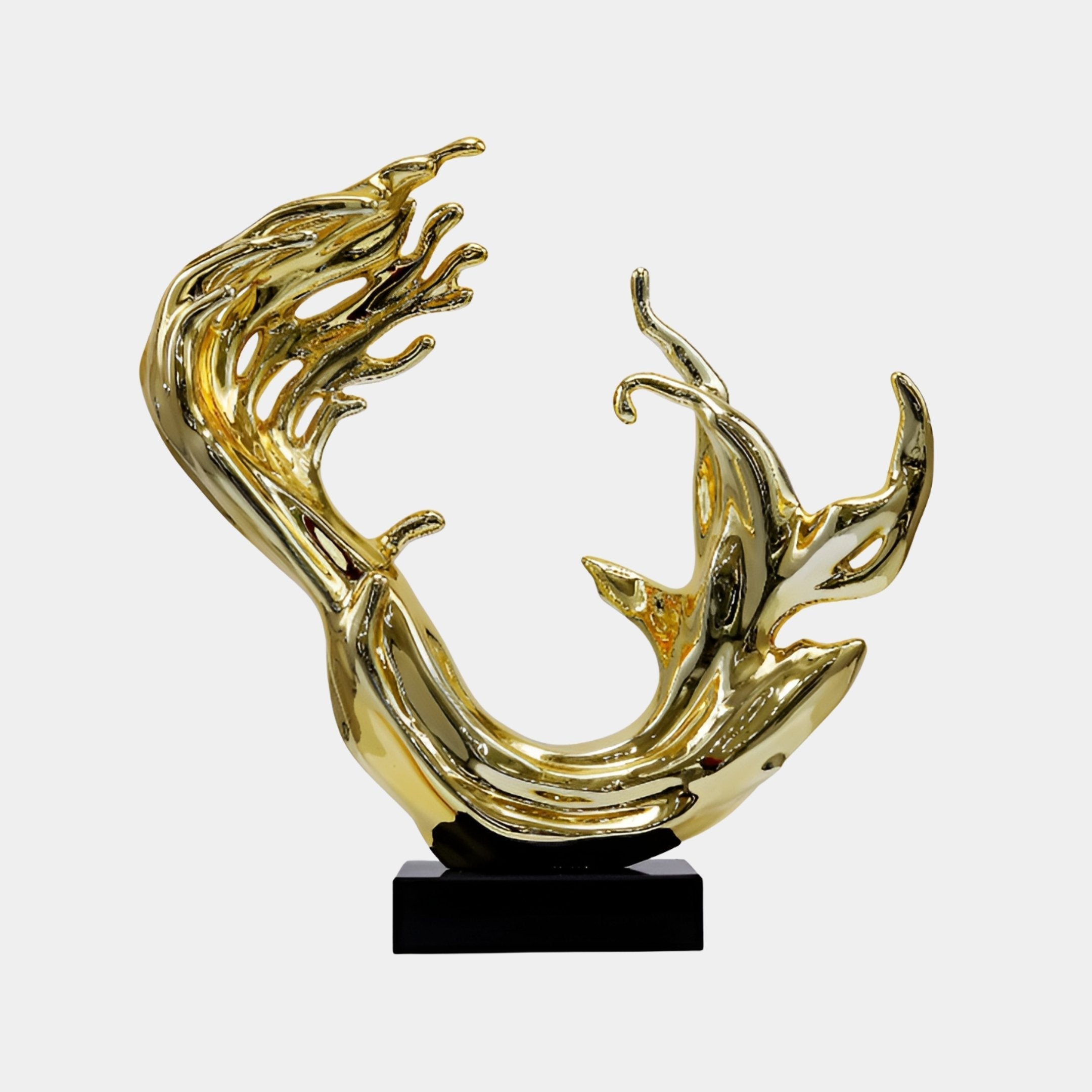 Cranthorpe Gold Splash Sculpture - 69cm