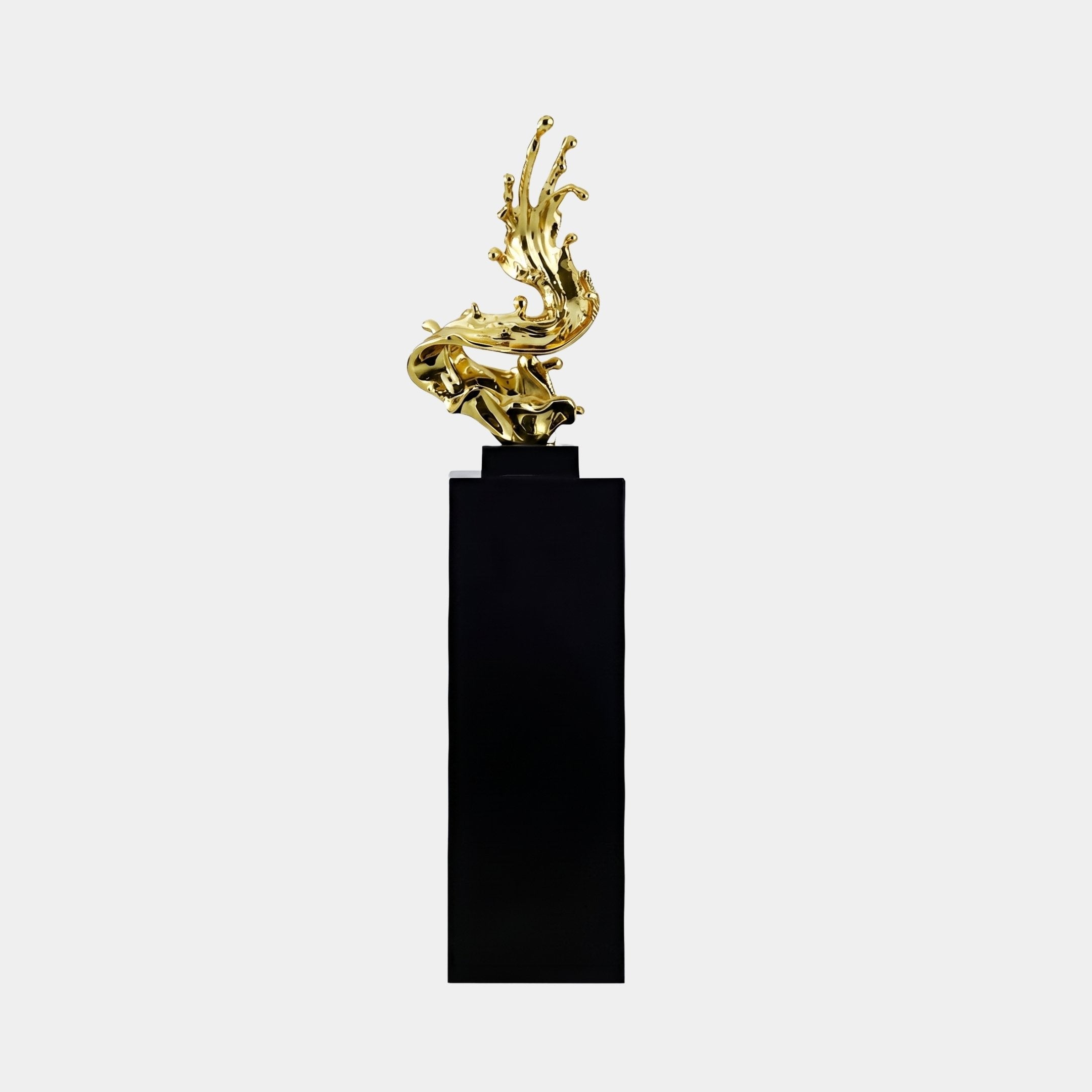 Cranwick Gold & Black Abstract Sculpture - 71cm