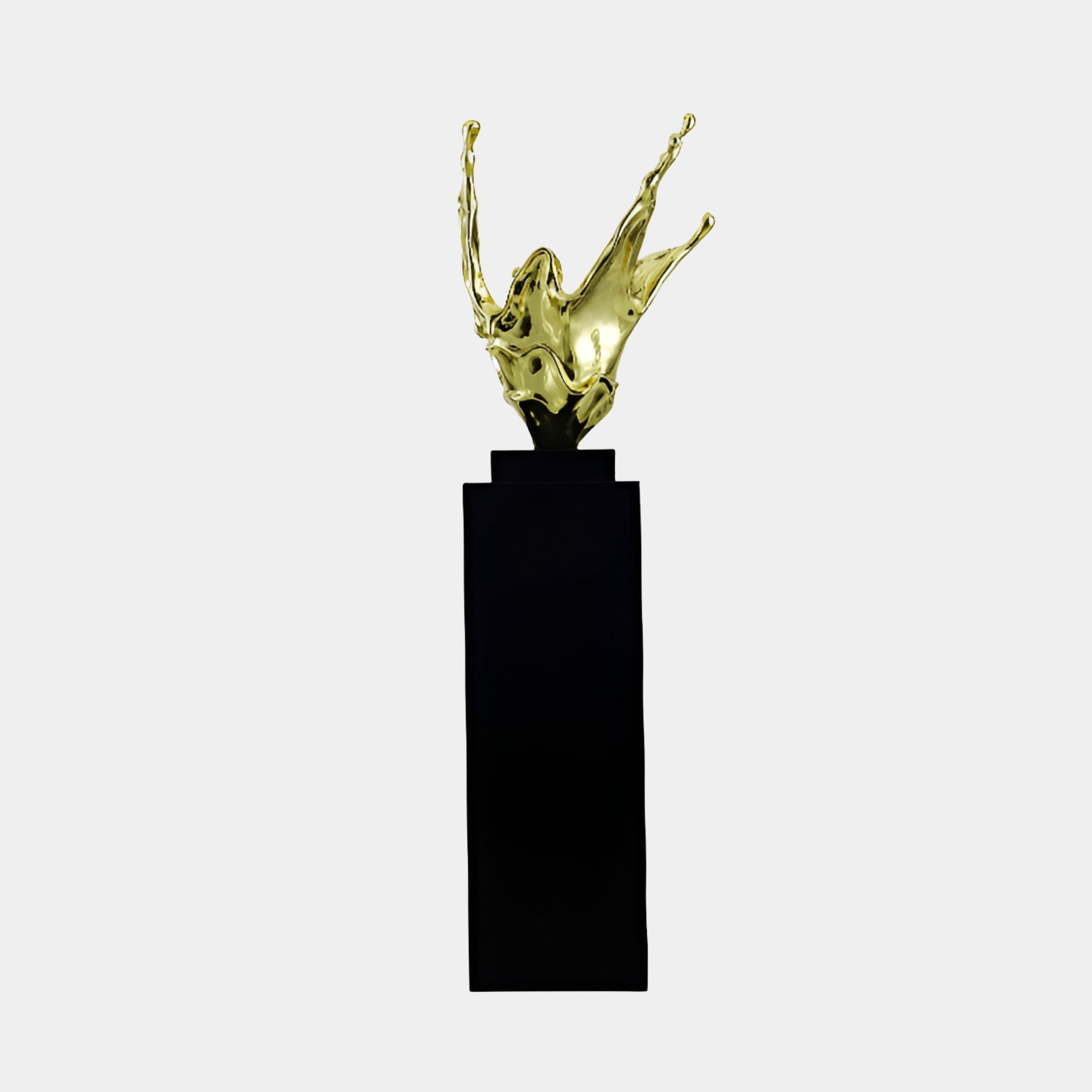 Cranford Gold & Black Splash Sculpture - 70cm