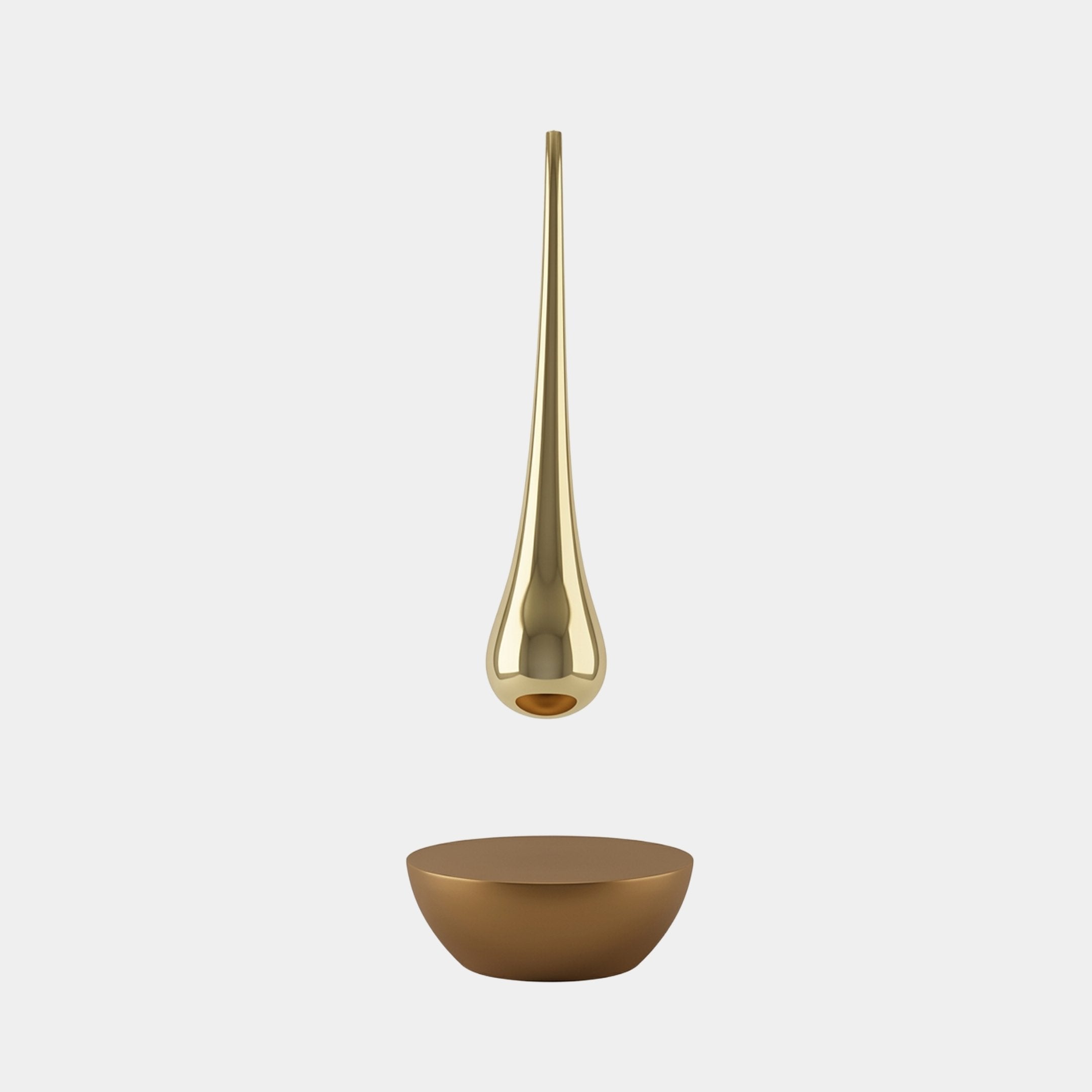 Cranstead Gold Water Drop Sculpture - 176cm