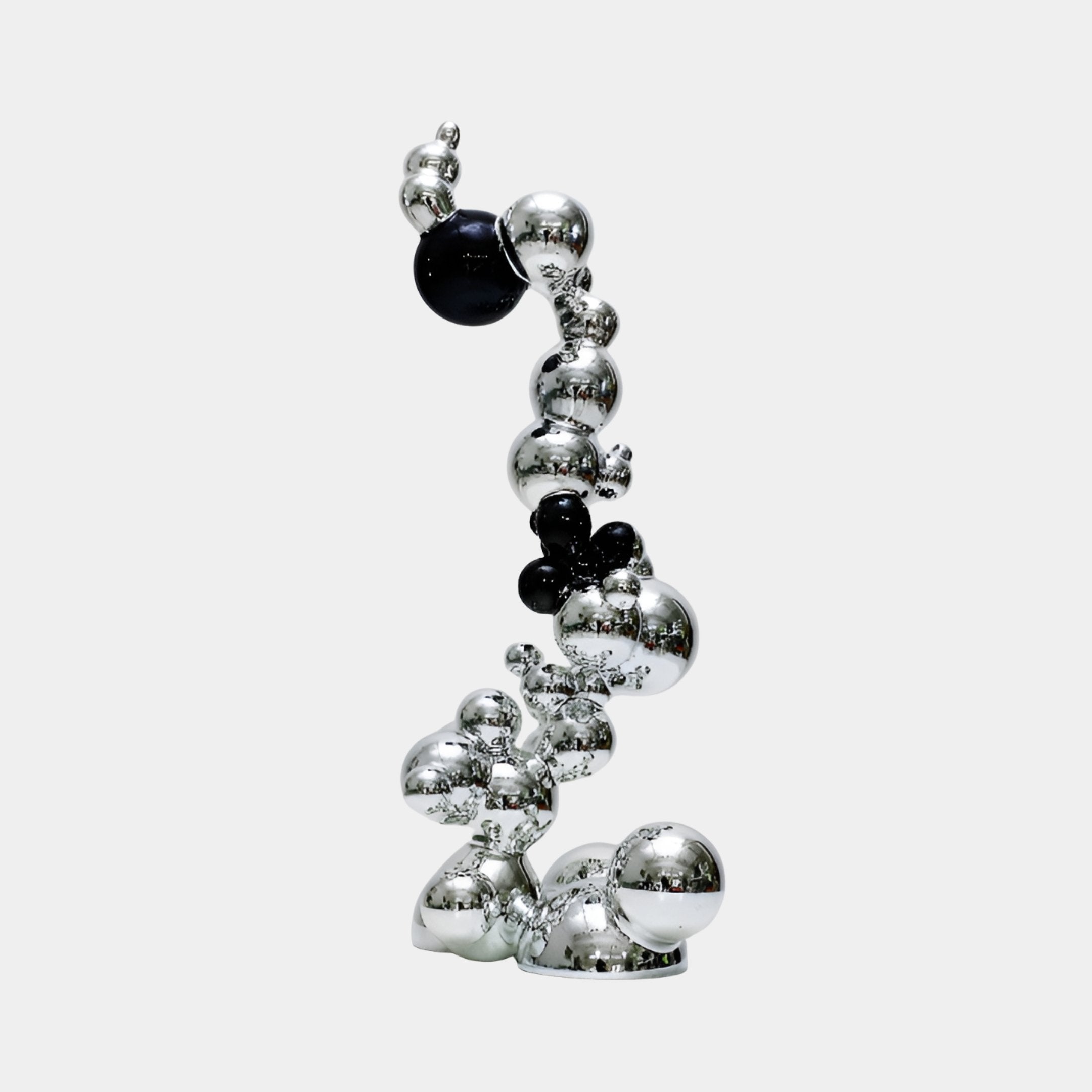Cranridge Silver & Black Abstract Sculpture - 70cm