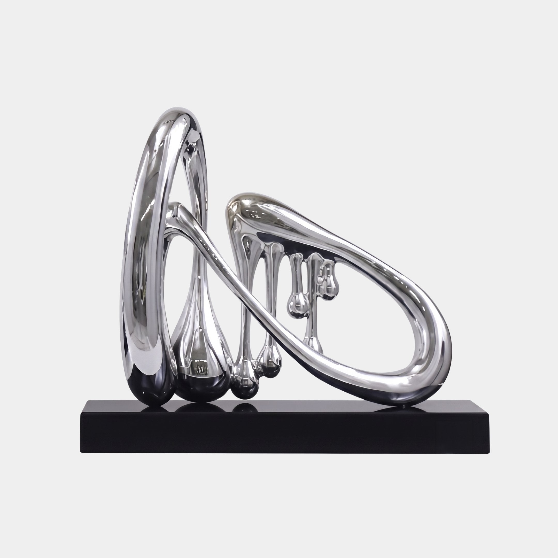 Crancliffe Silver Abstract Sculpture - 45cm