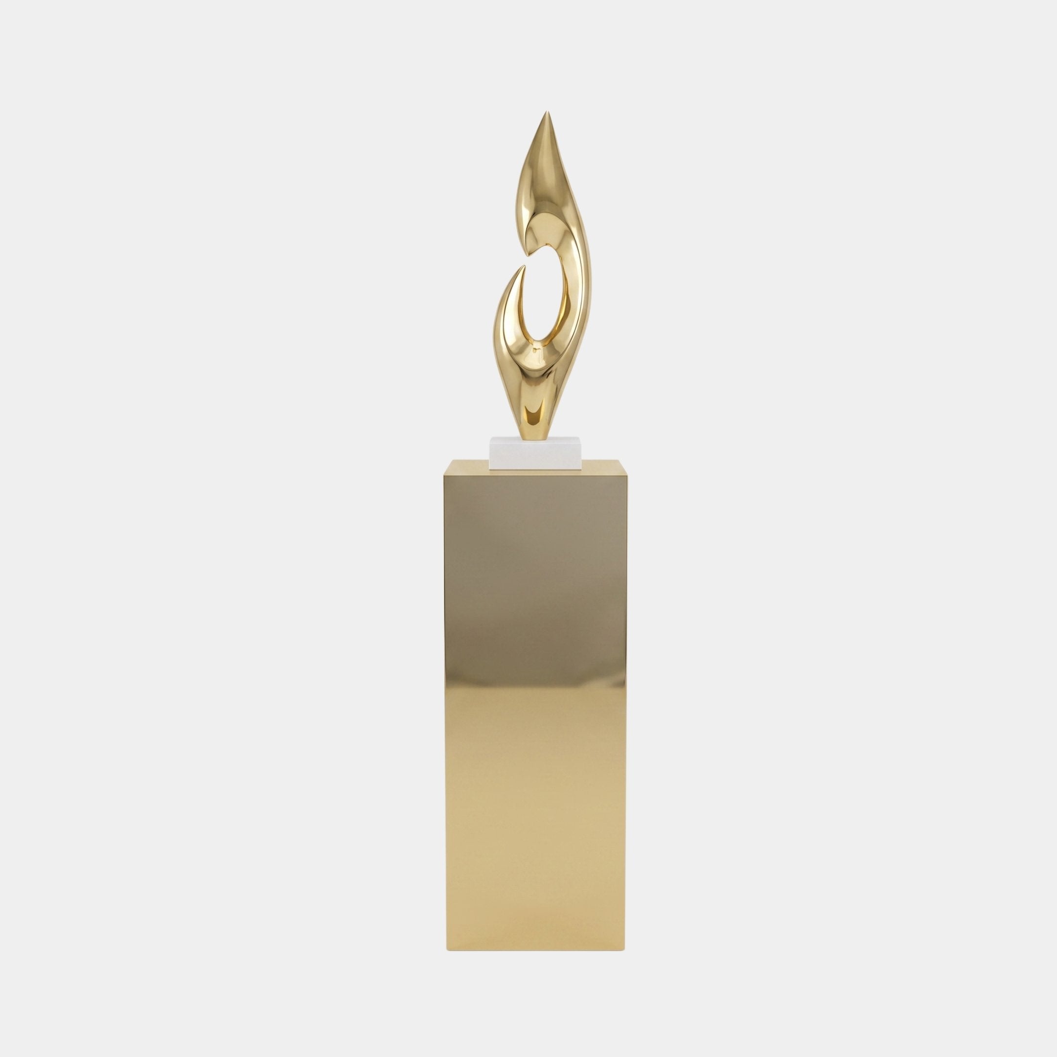 Dunham Gold Abstract Sculpture - 181cm