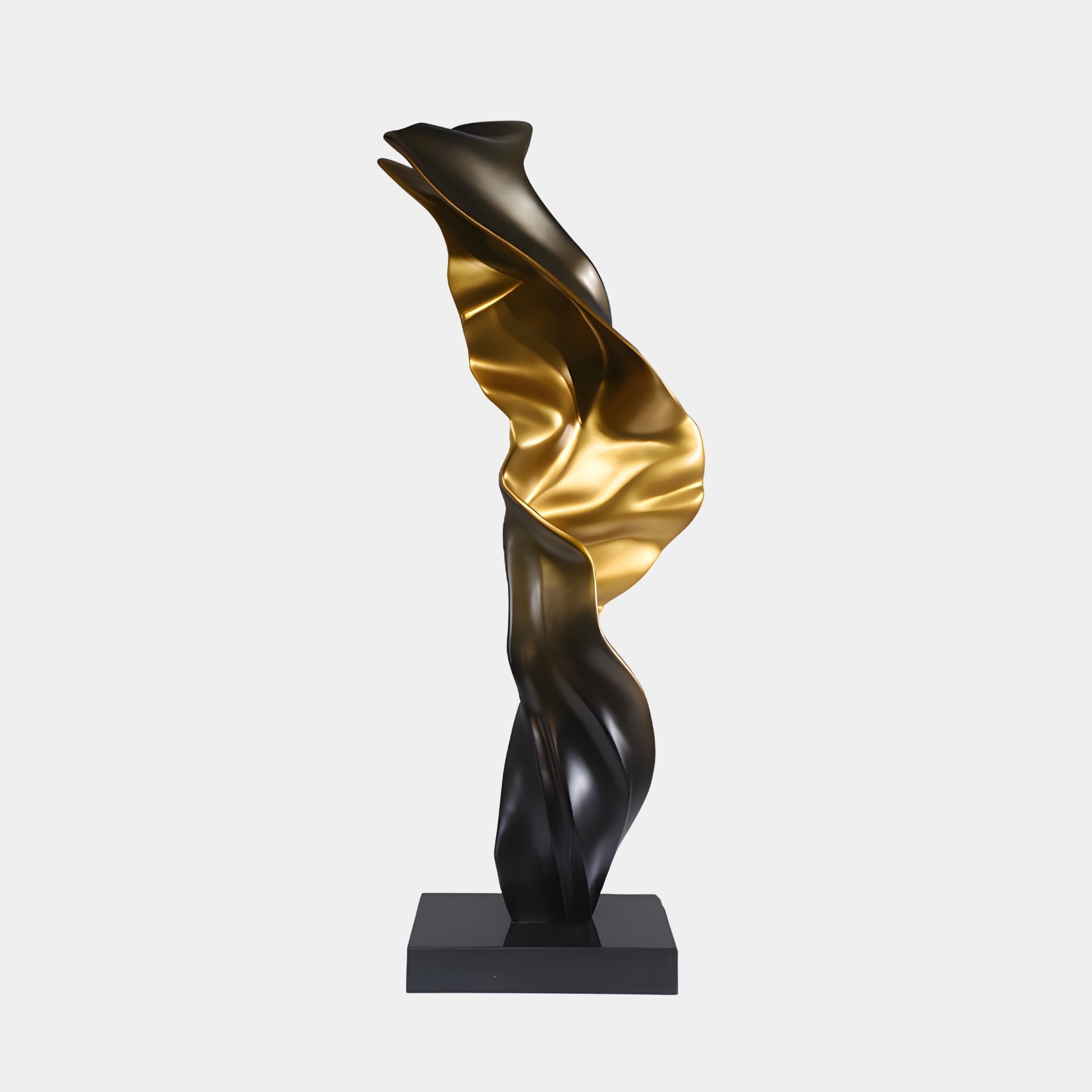 Dunley Gold Abstract Sculpture - 100cm