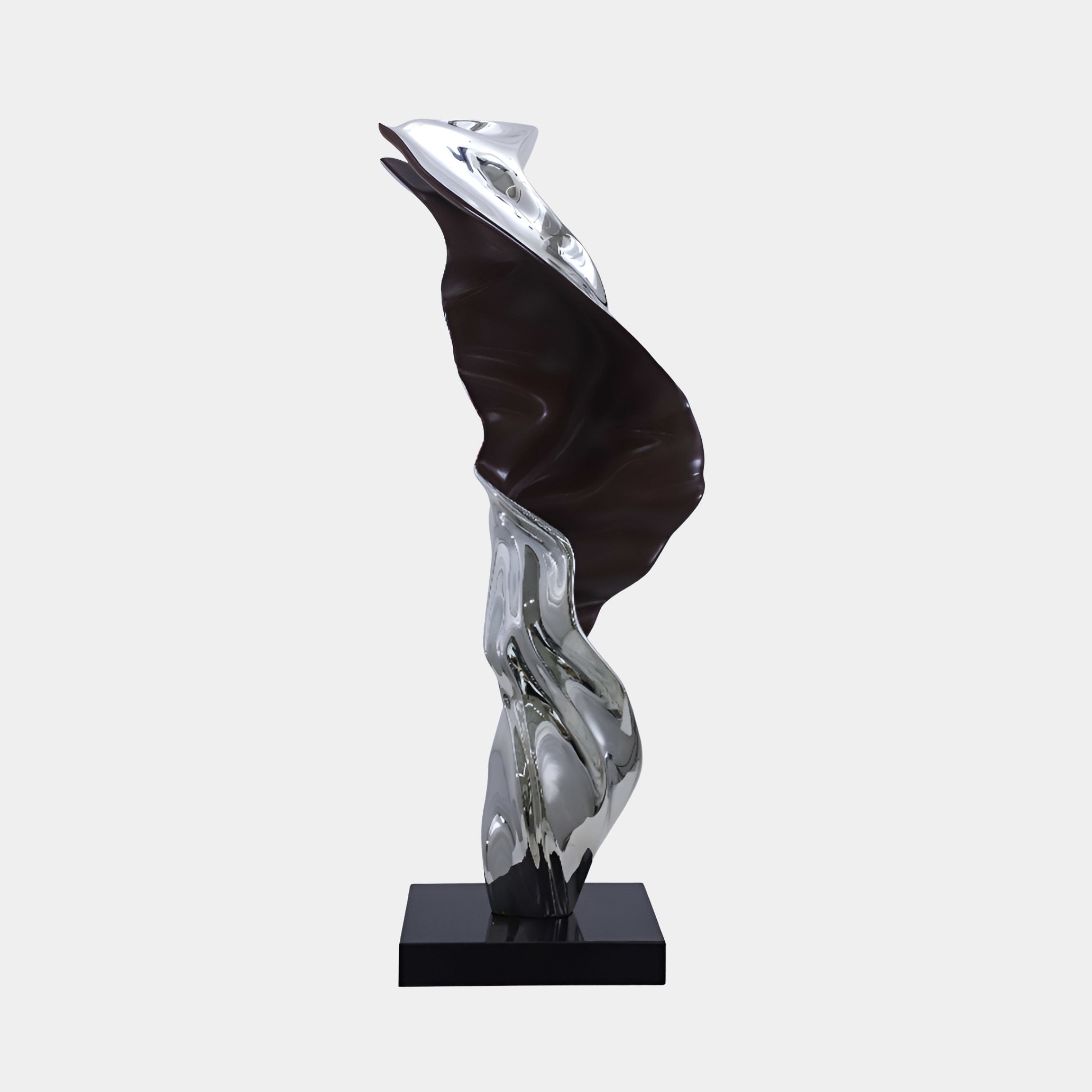 Dunfield Black & Silver Abstract Sculpture - 130cm