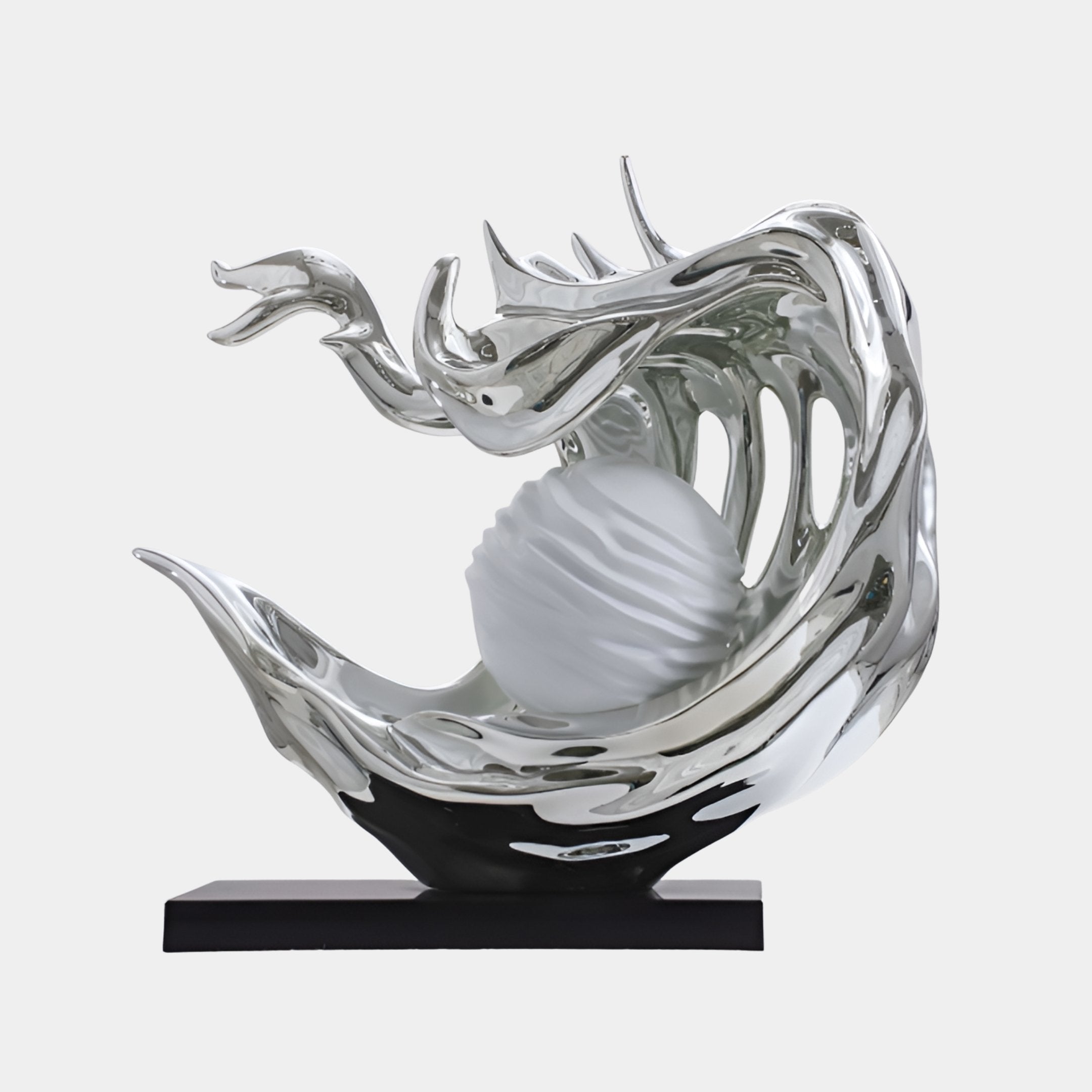 Dunworth Silver Splash Sculpture - 85cm