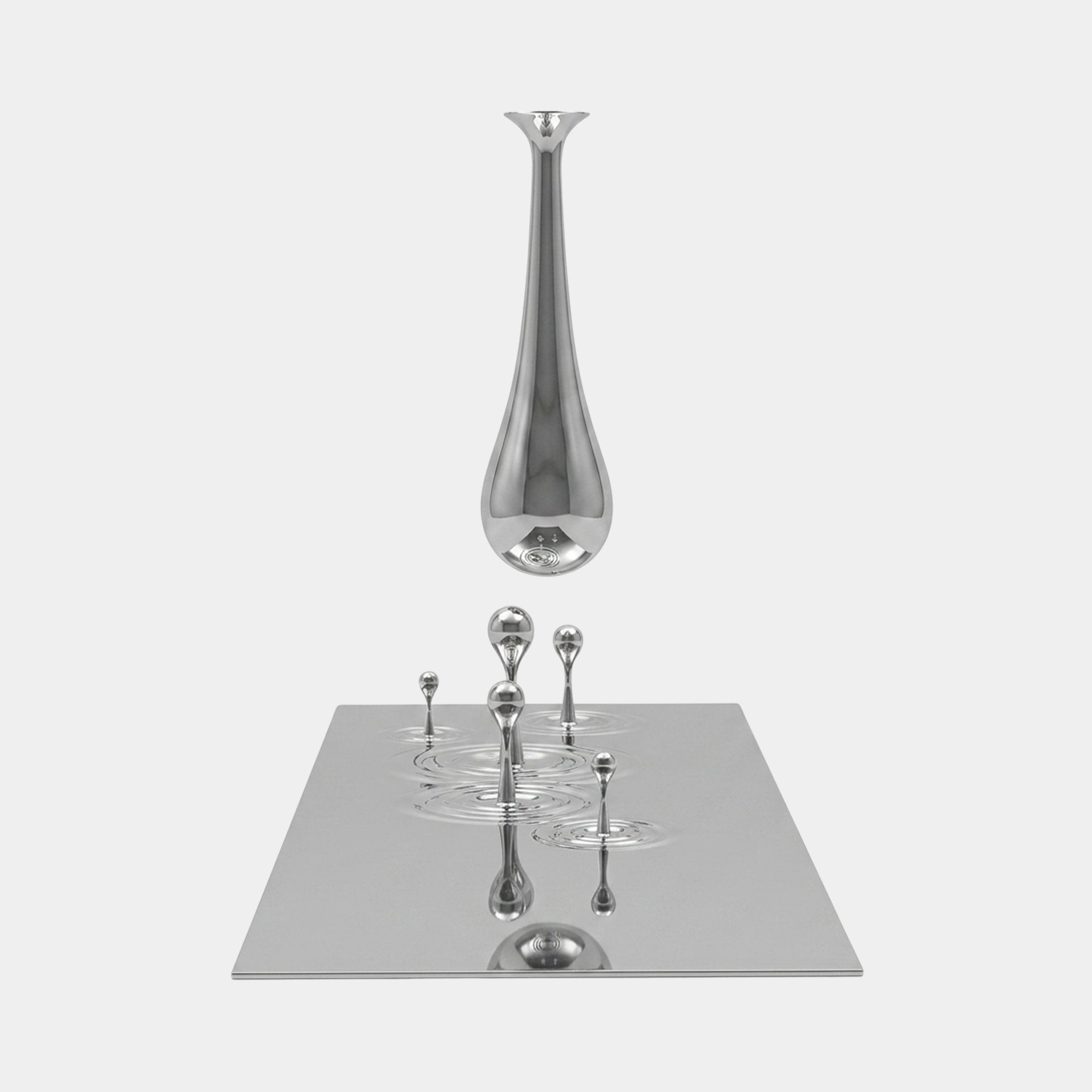 Dunwick Silver Abstract Sculpture - 257cm
