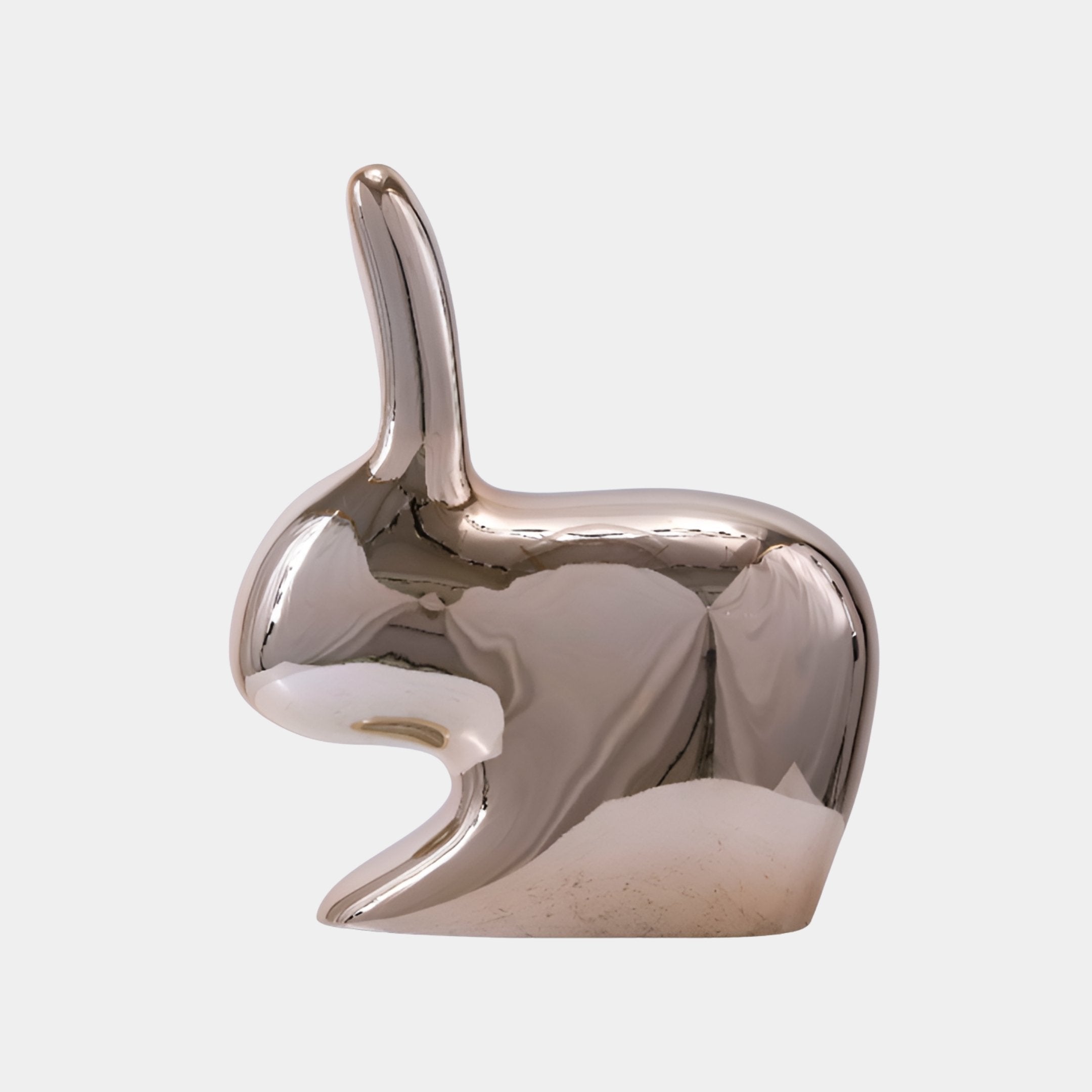 Dunmere Pink & Silver Balloon Rabbit Sculpture - 58cm