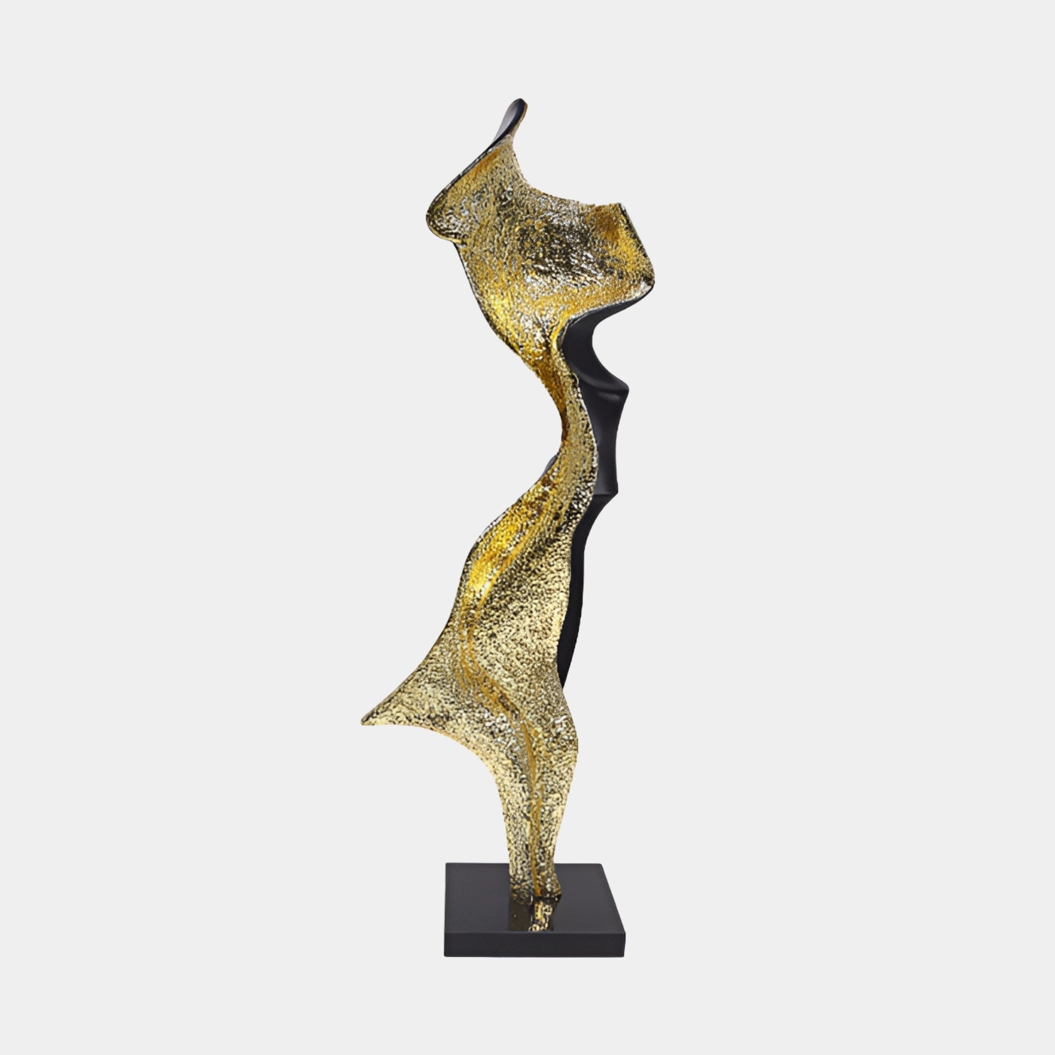 Dundale Gold Abstract Sculpture - 191cm