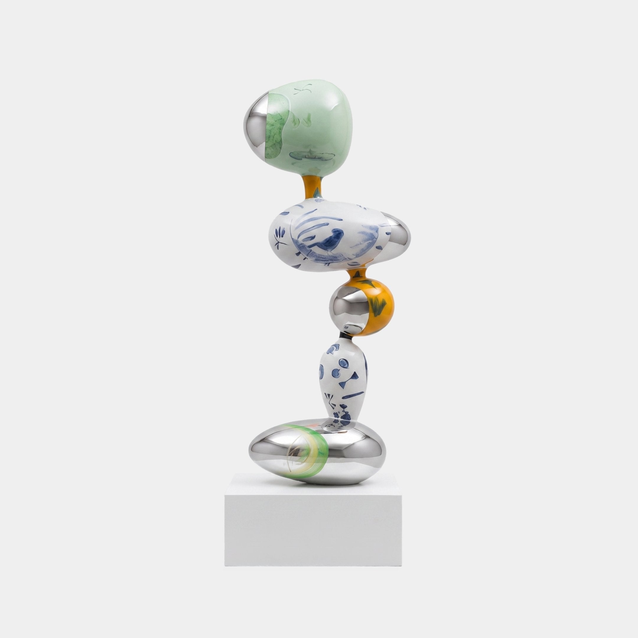 Dunwood Green & Blue Abstract Sculpture - 140cm