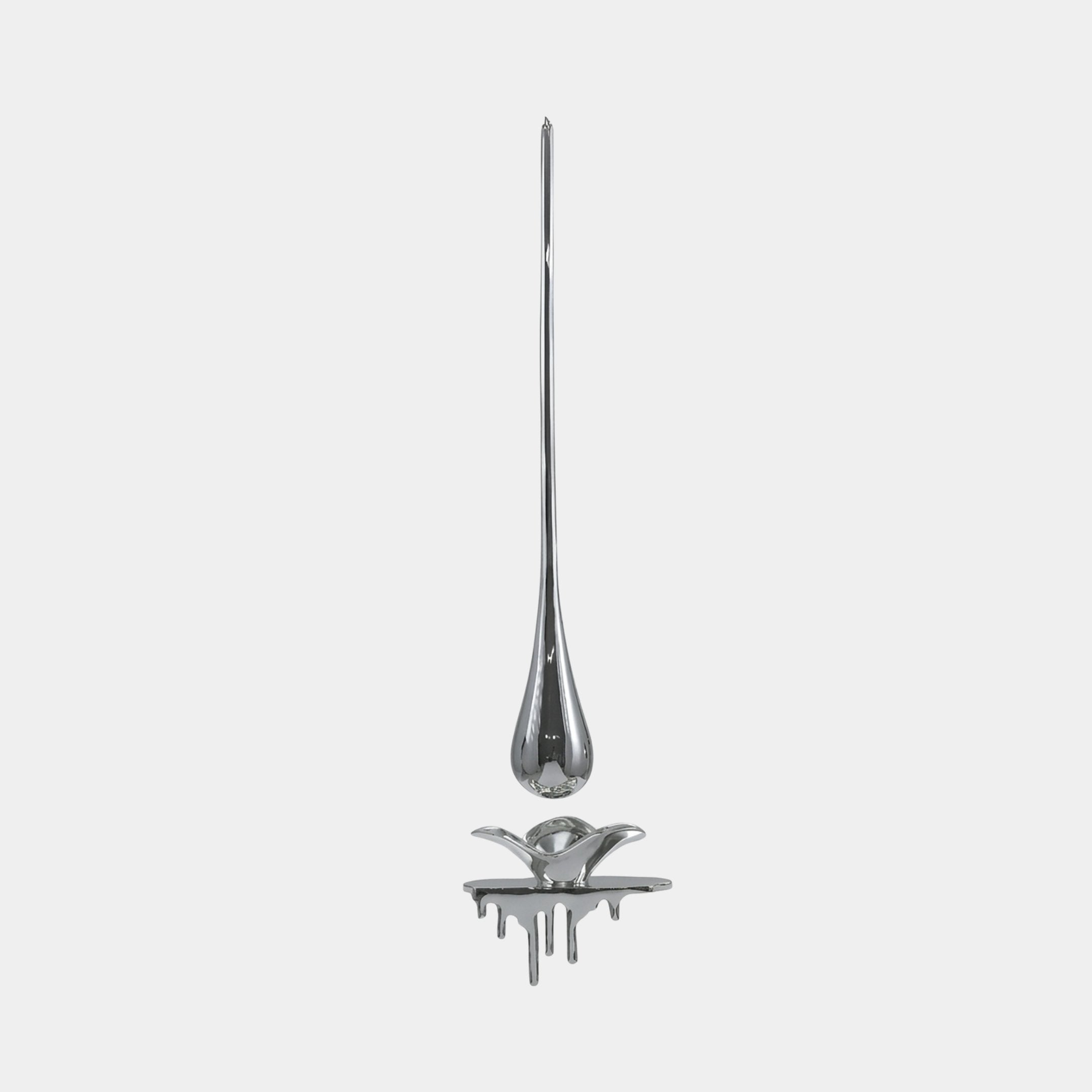 Dunbeck Silver Water Drop Sculpture - 42cm