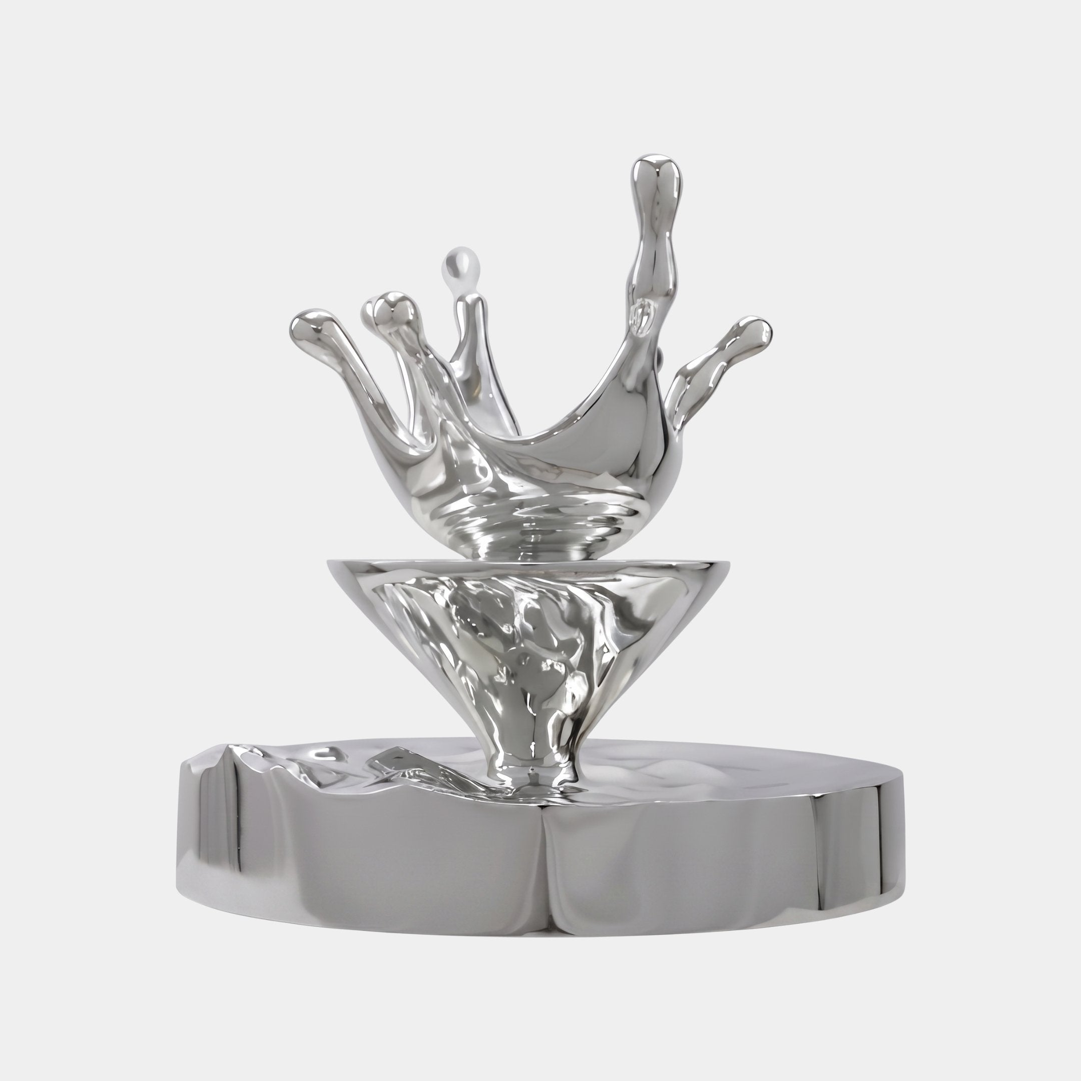 Dunland Silver Splash Sculpture - 73cm