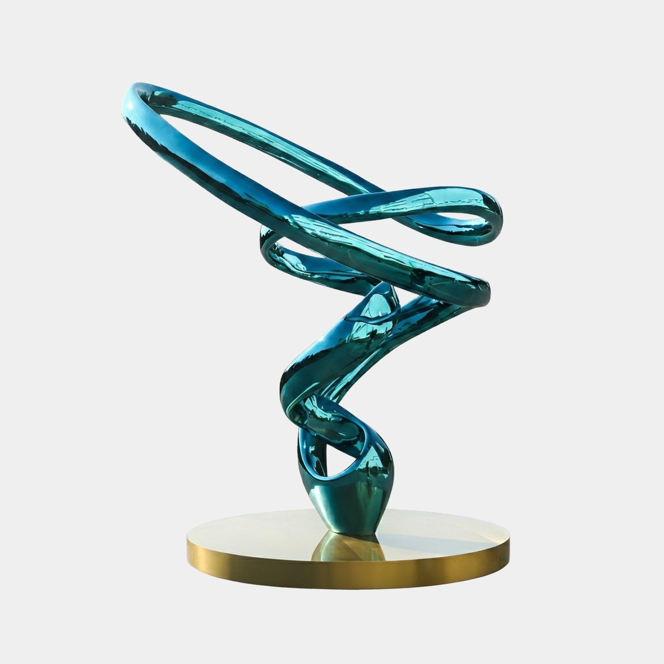 Eldthorpe Blue & Silver Abstract Sculpture - 210cm