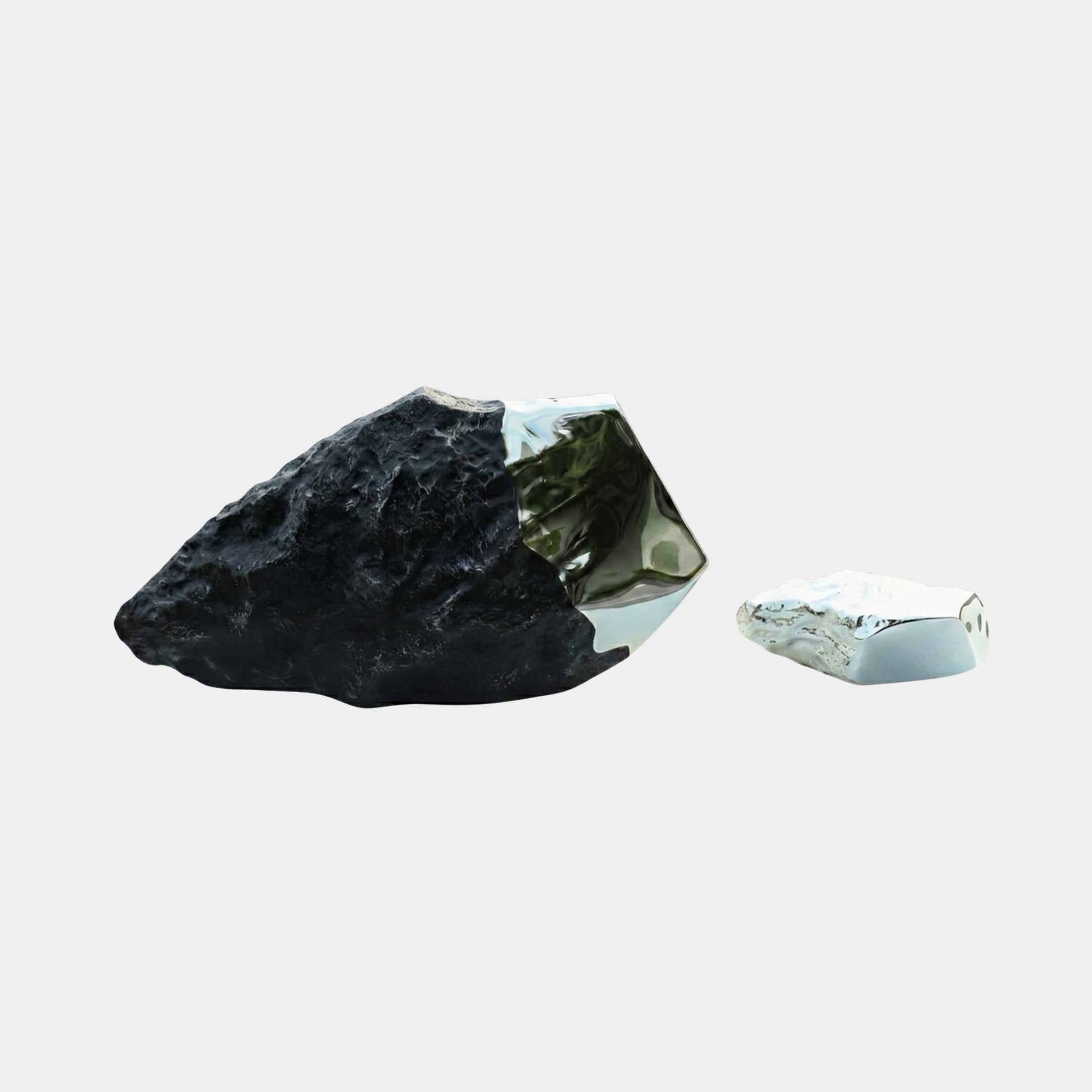 Eldford Black & Green Rock Sculpture - 110cm