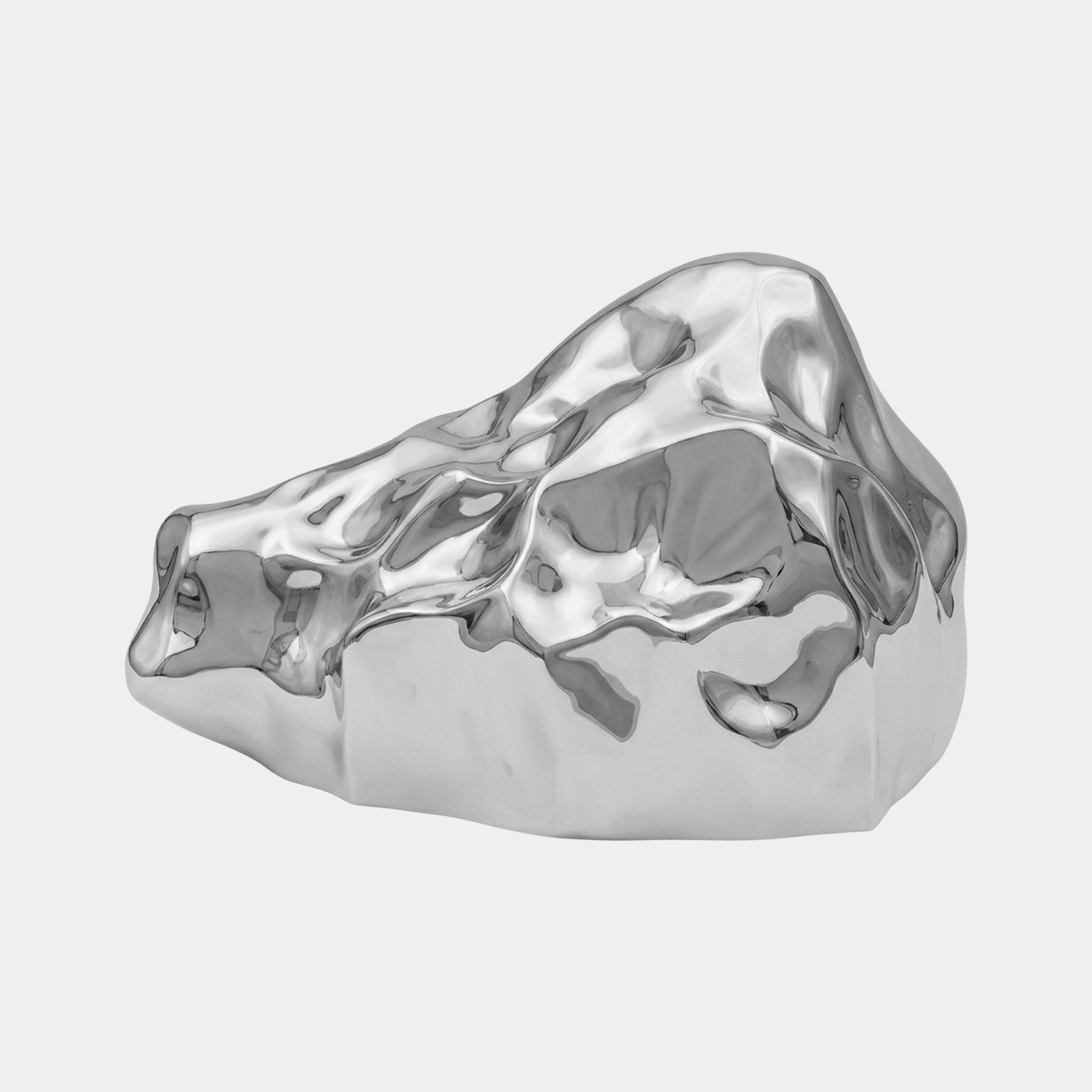 Eldholme Silver Horse Head Sculpture - 109cm