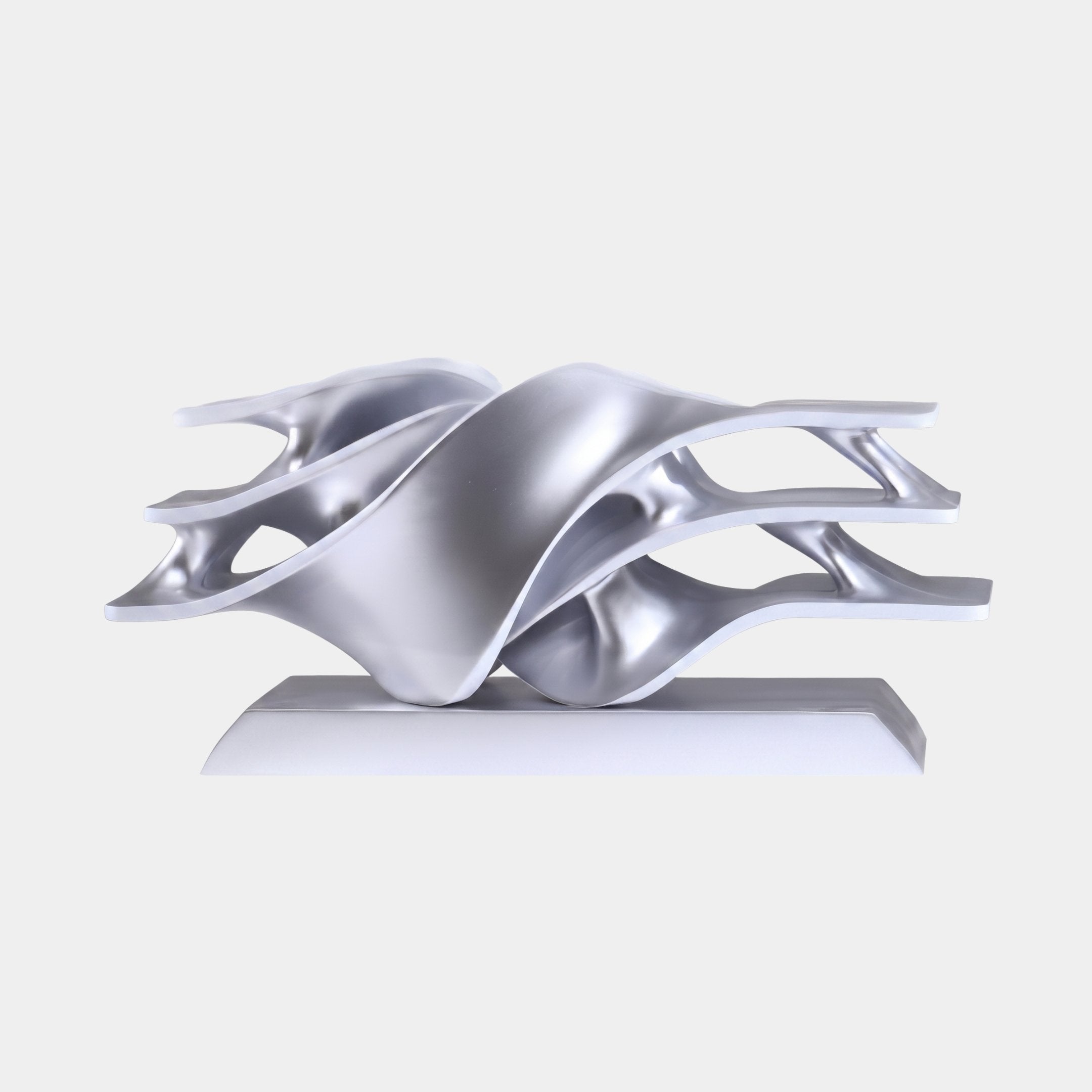 Eldbury Silver Abstract Sculpture - 65cm