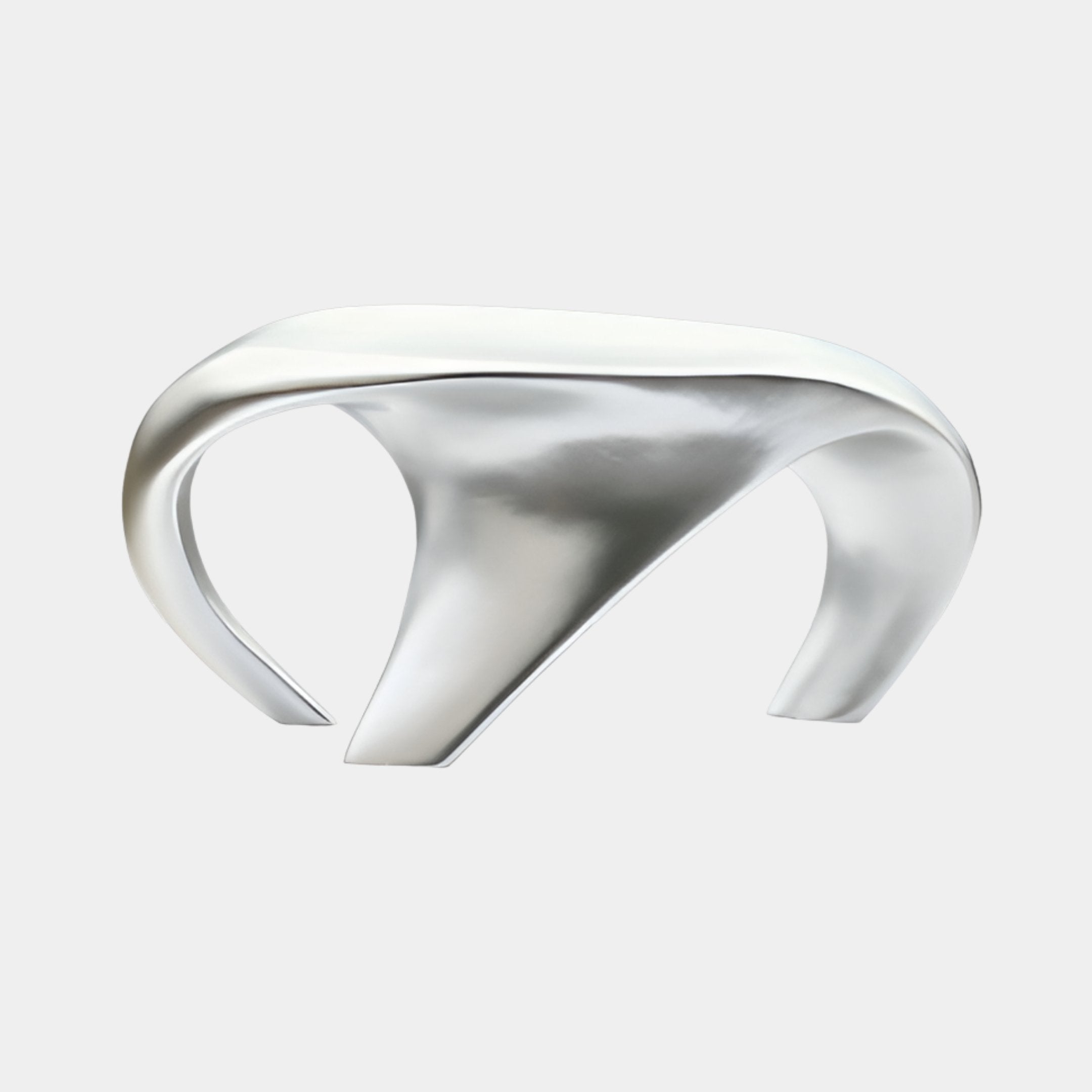 Eldcliffe Silver Abstract Sculpture - 65cm
