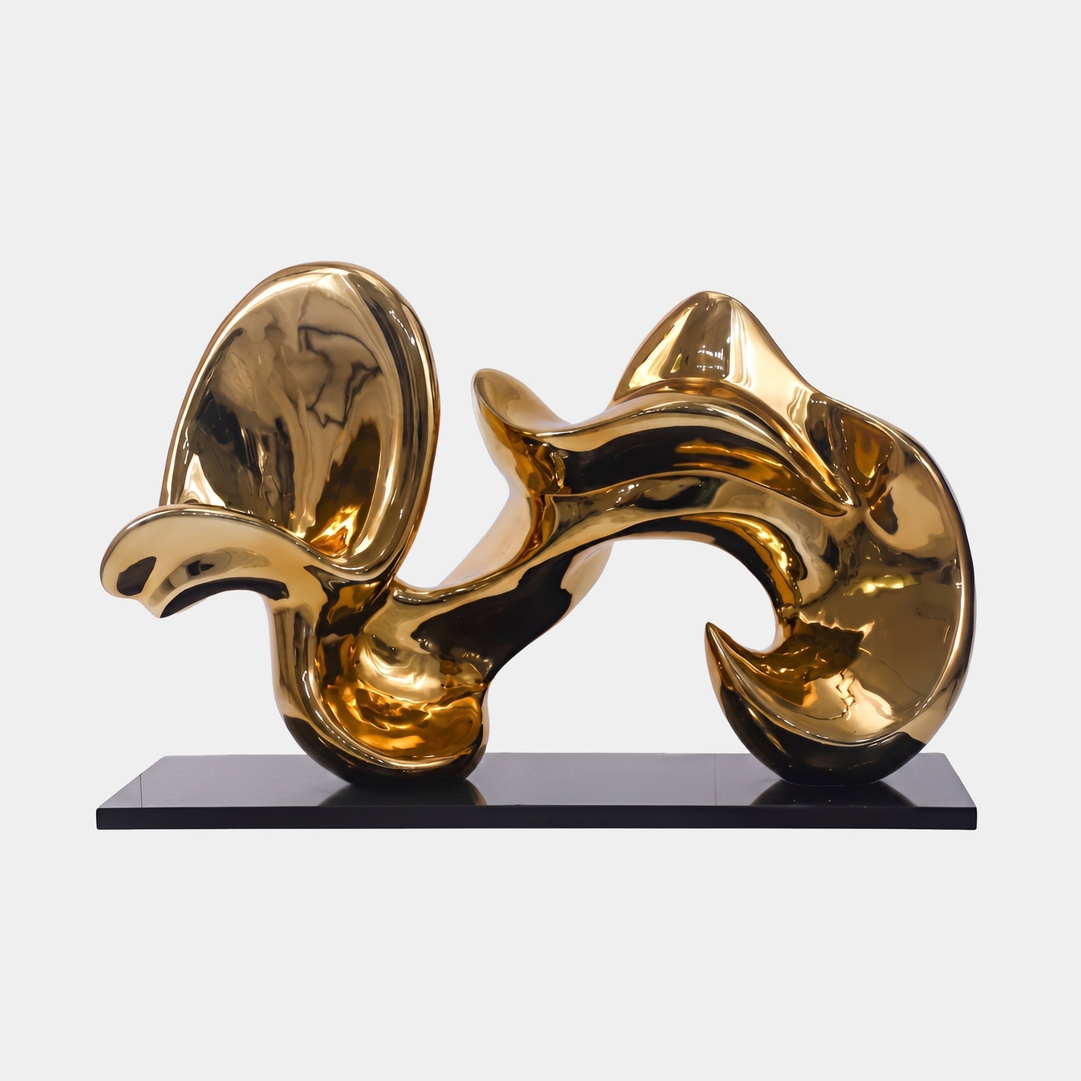 Eldbrook Gold Abstract Sculpture - 125cm