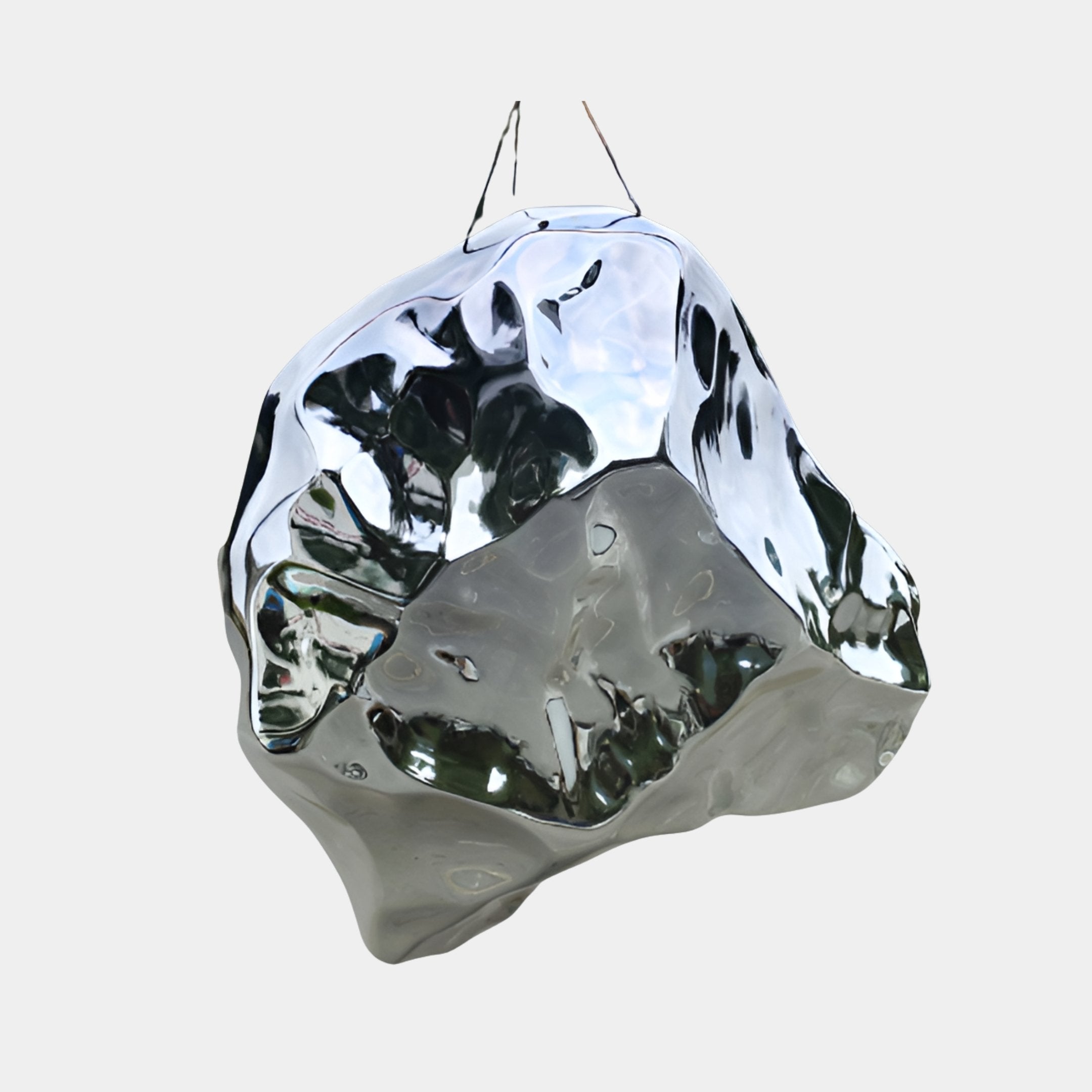 Fenley Silver Rock Sculpture - 114cm