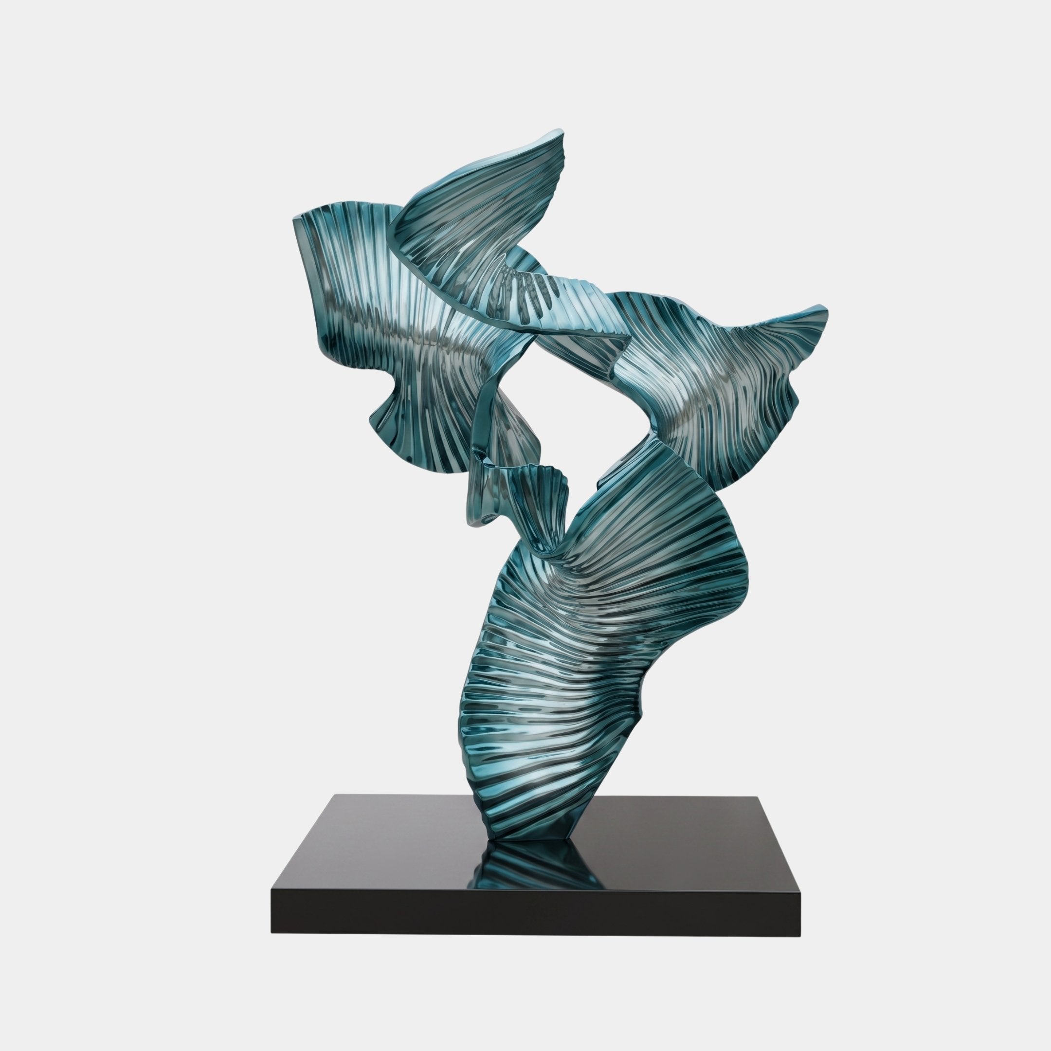 Fenford Blue & Bronze Koi Fish Sculpture - 185cm