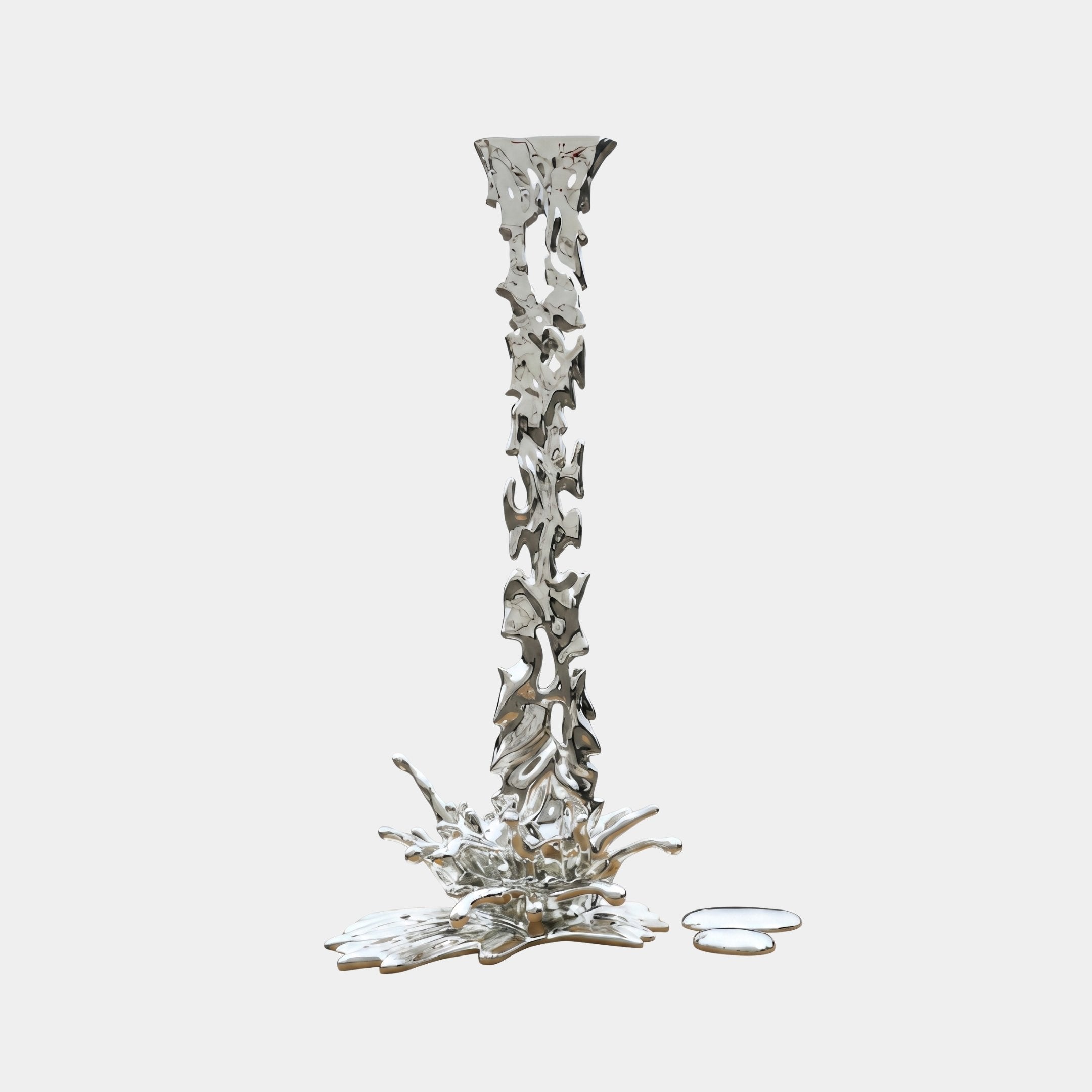 Fenwood Silver Abstract Sculpture - 328cm