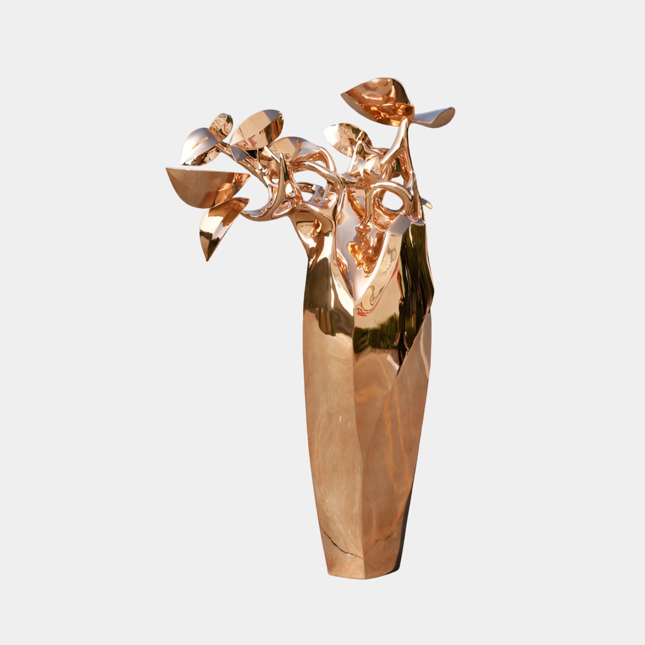 Fencote Copper Flowers Sculpture - 195cm