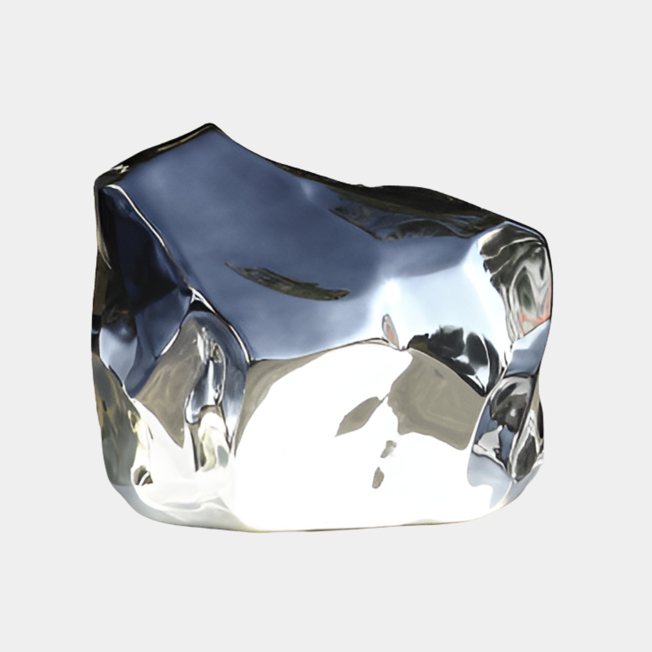 Fenborough Silver Rock Sculpture - 88cm