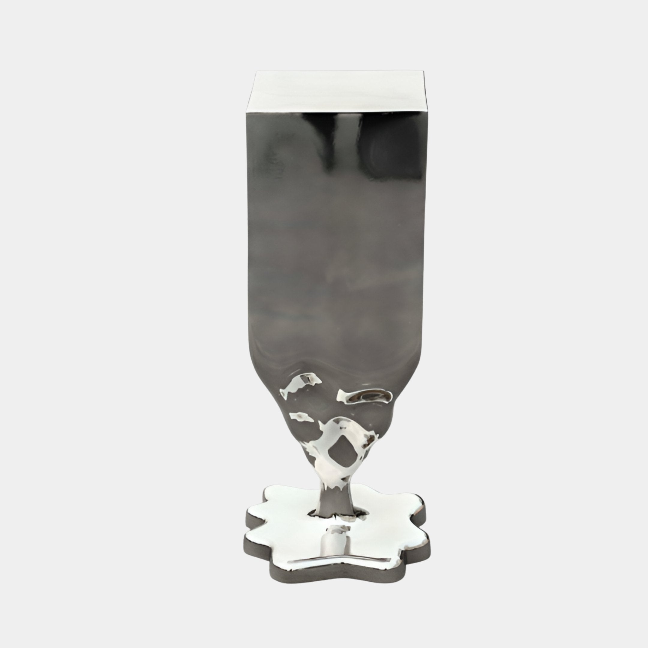Fenshaw Silver & Black Abstract Sculpture - 88cm