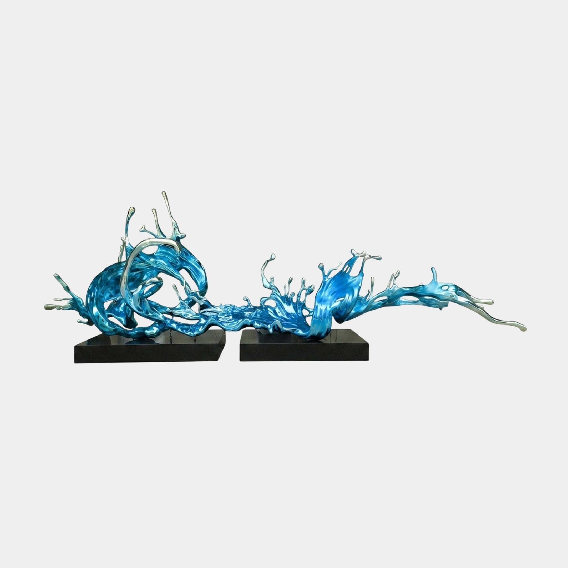 Fenstow Blue & White Splash Sculpture - 596cm
