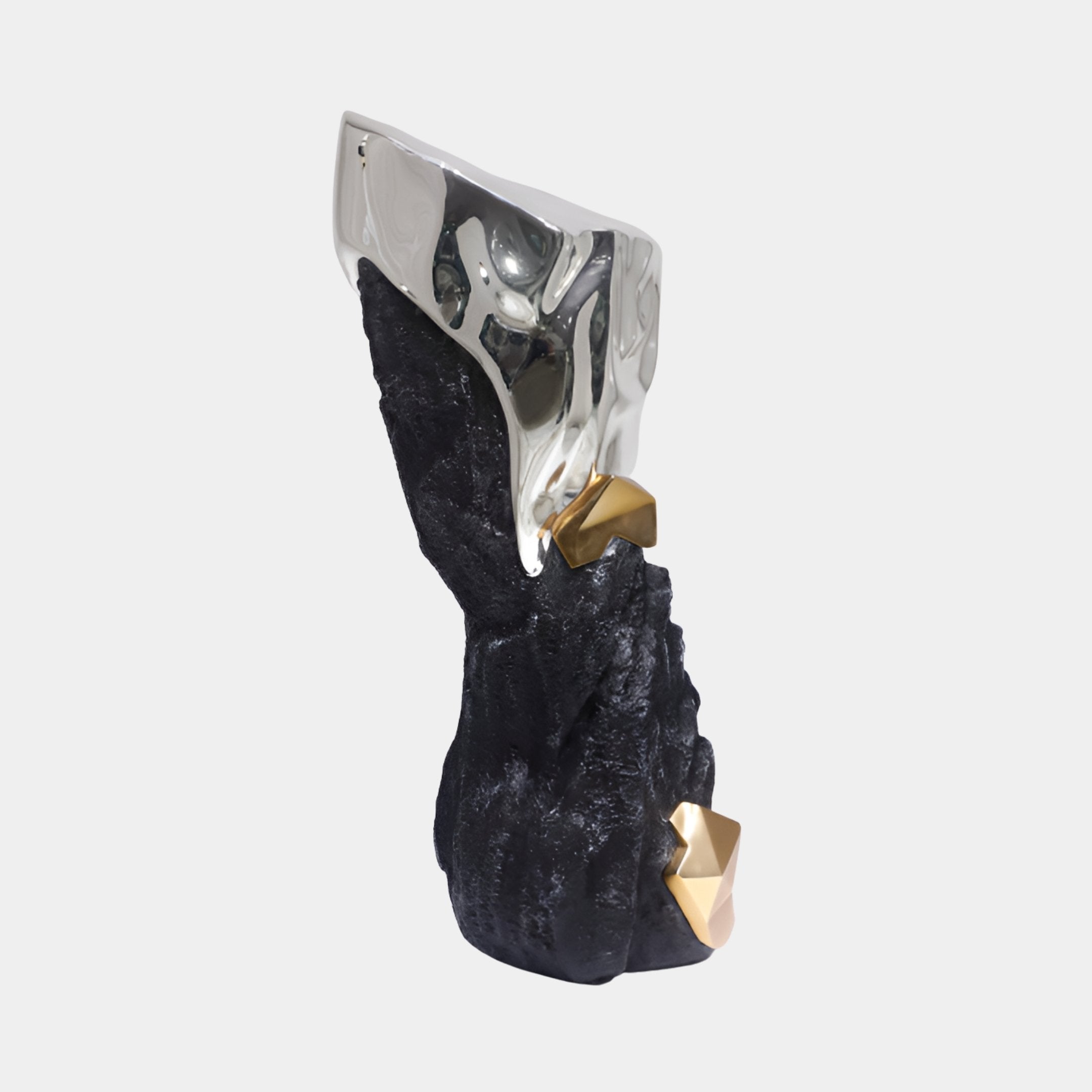 Glenworth Silver & Black Abstract Sculpture - 150cm