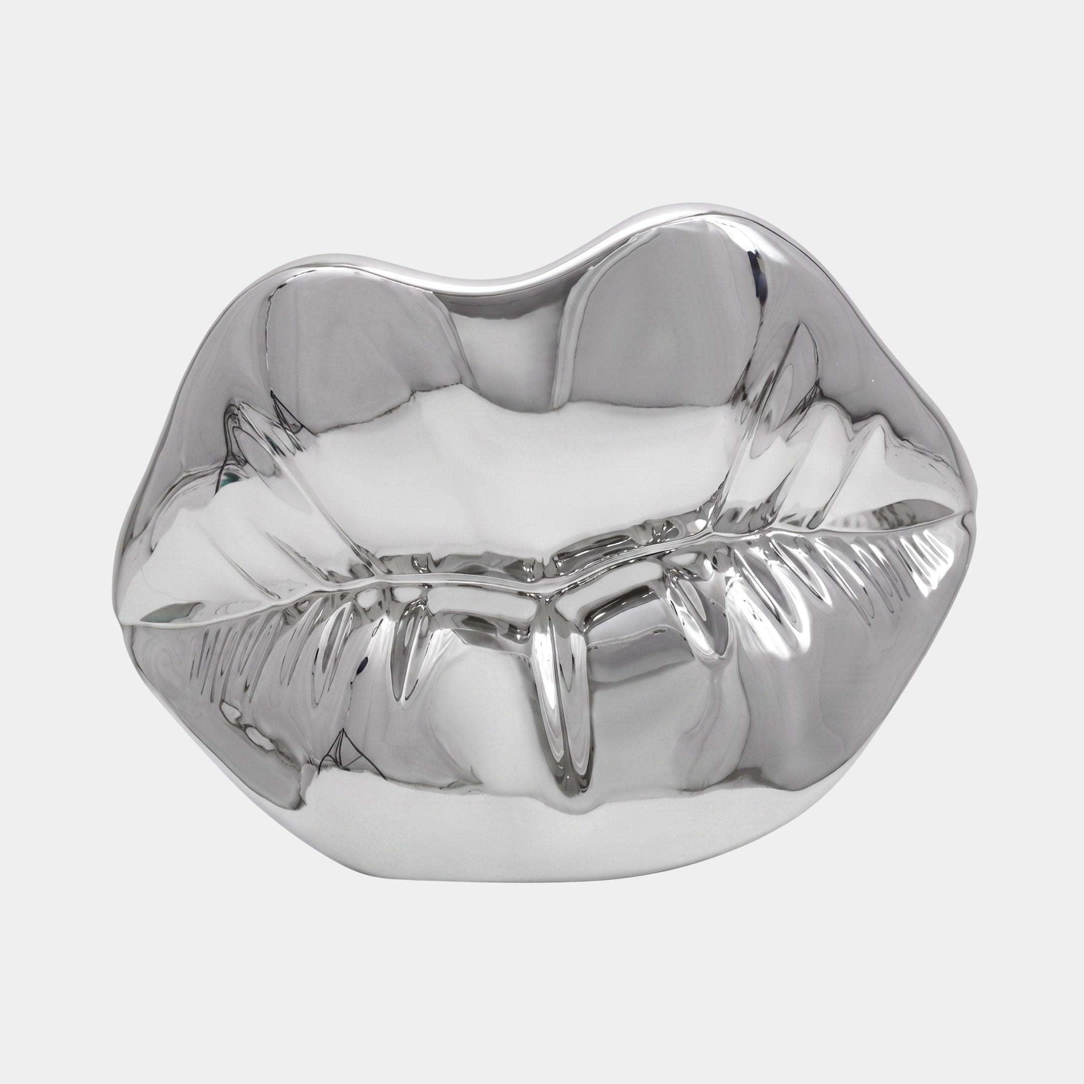 Bibury Silver Lips Sculpture - 110cm
