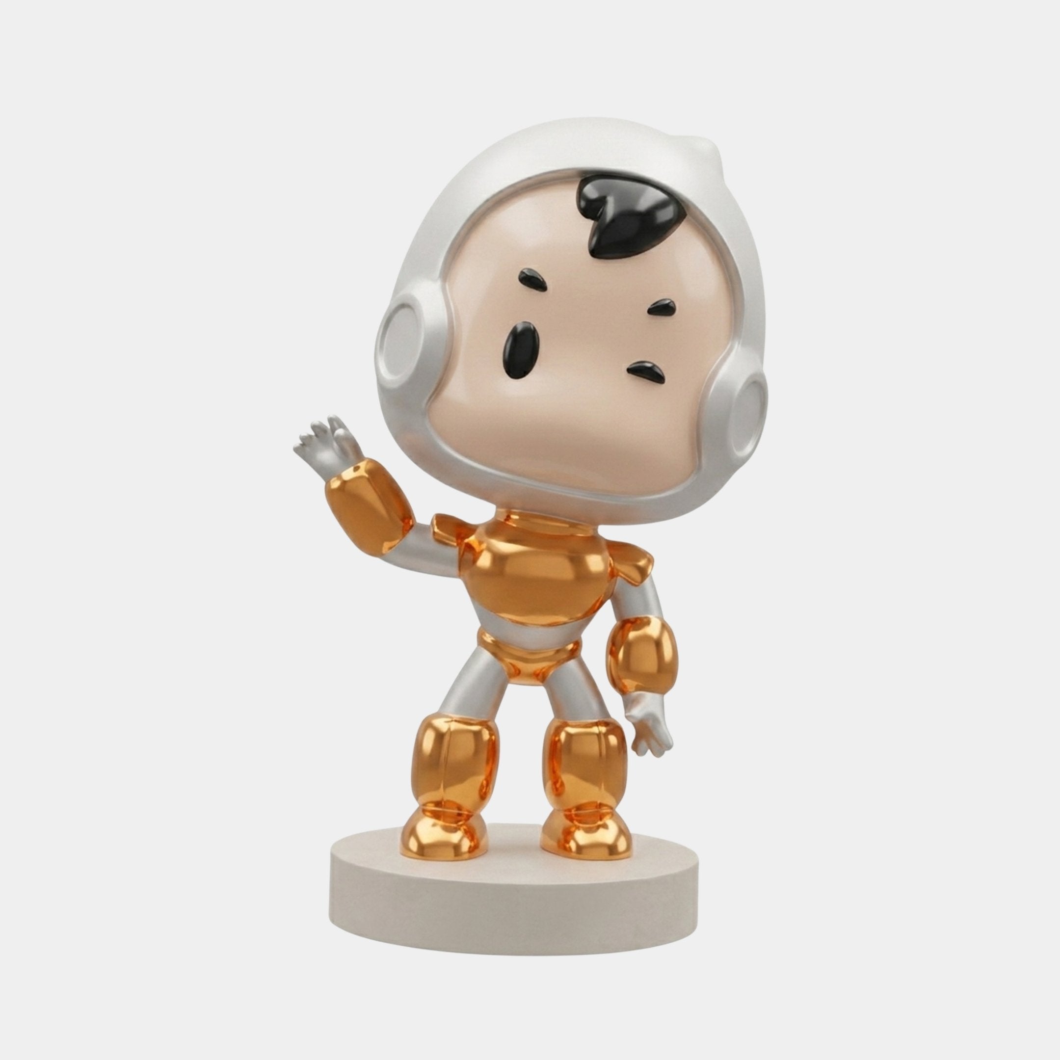 Glenwood Gold & Orange Astronaut Sculpture - 175cm