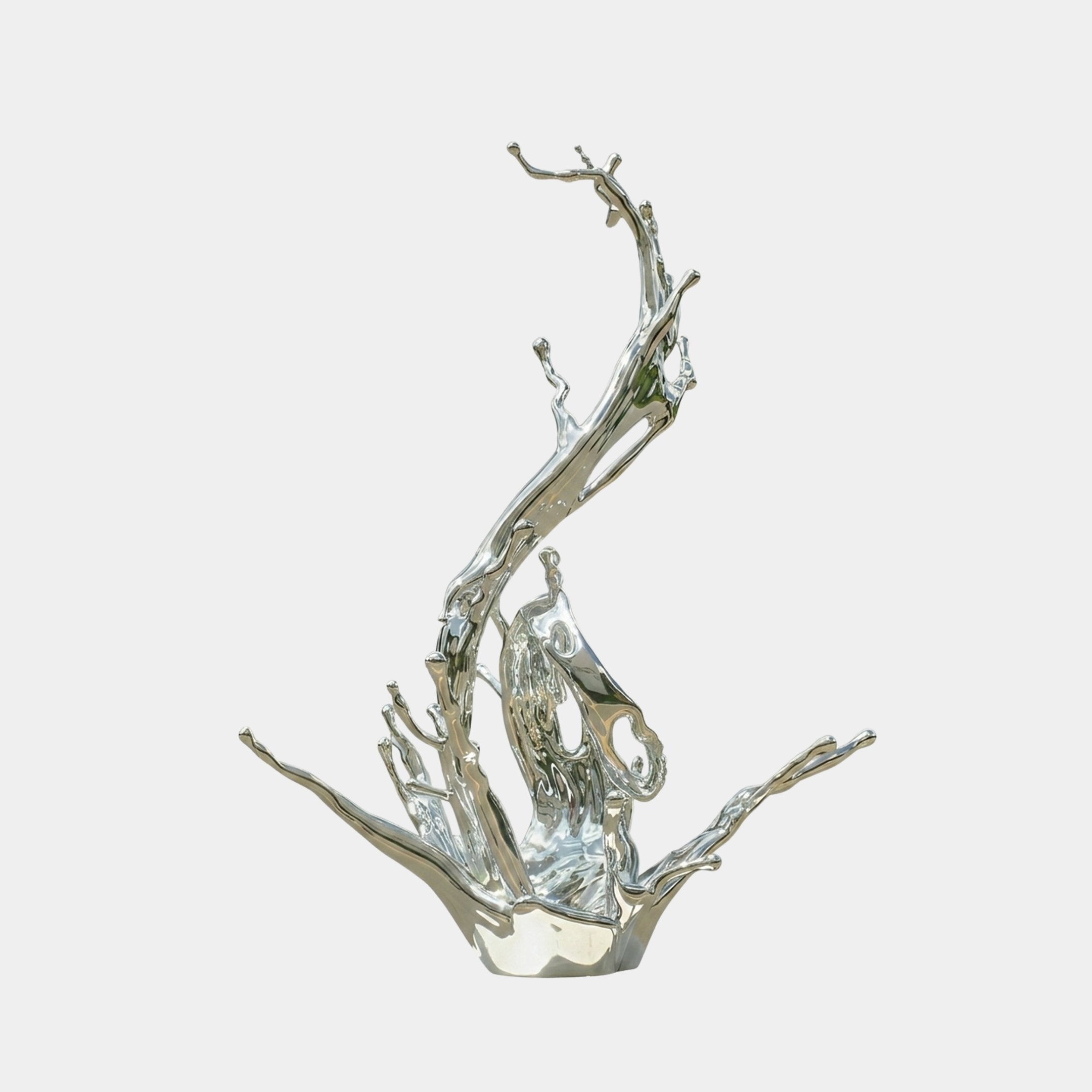 Glenholme Silver Cranes Sculpture - 100cm
