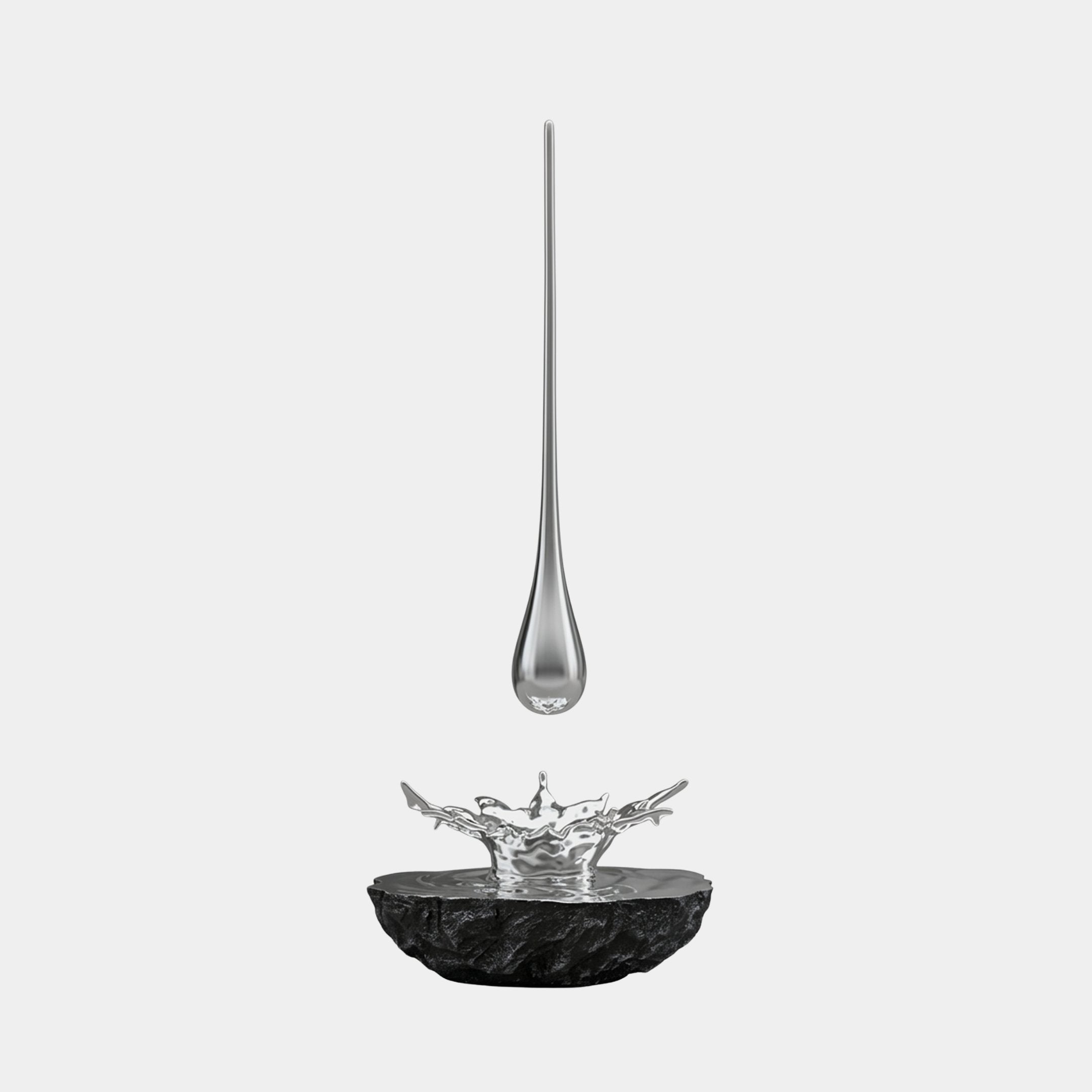 Glenmoor Silver Splash Sculpture - 280cm
