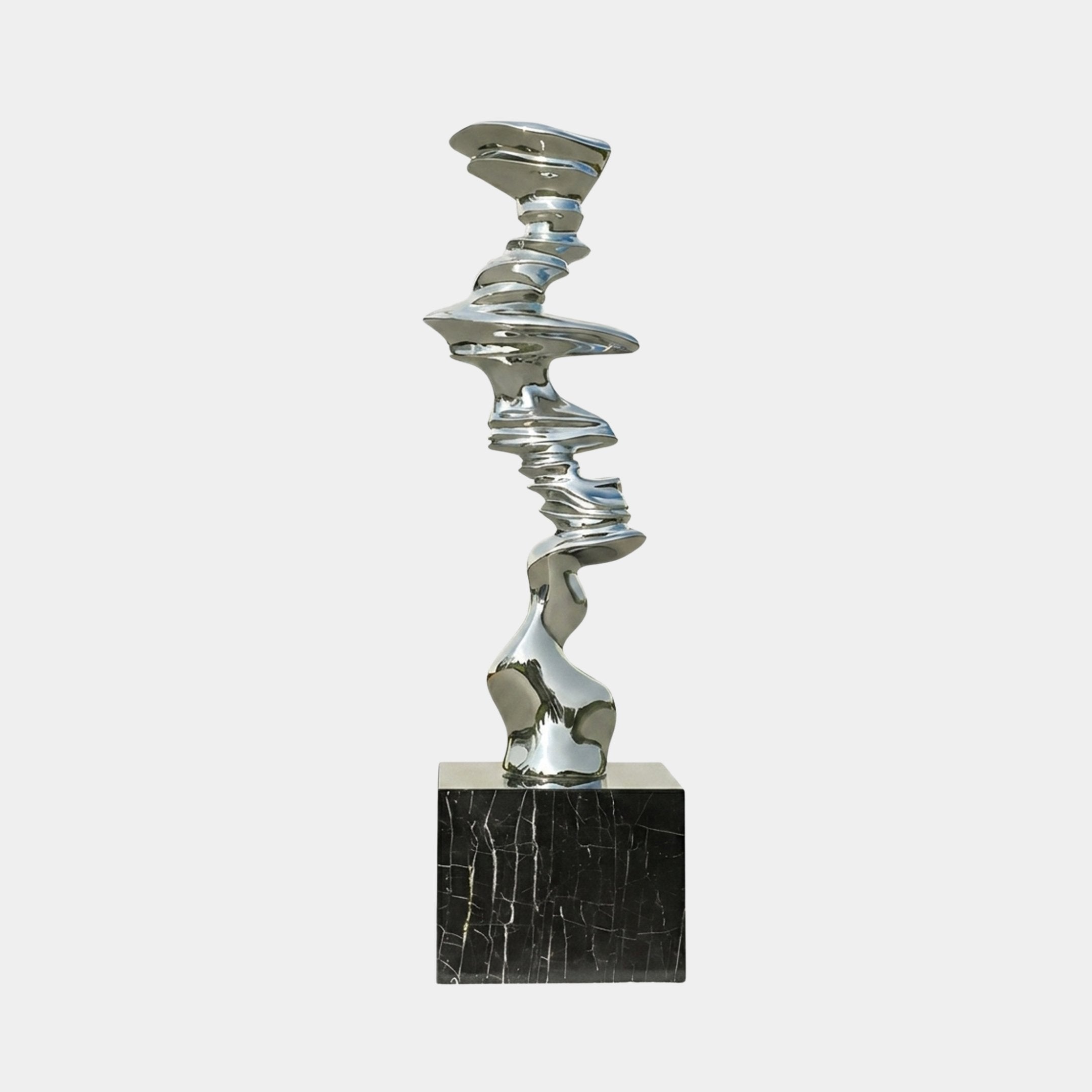 Glenwich Black Totem Sculpture - 230cm