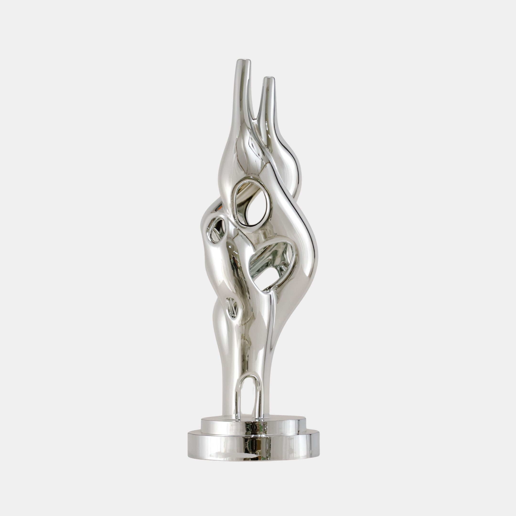 Harthurst Silver Abstract Sculpture - 60cm