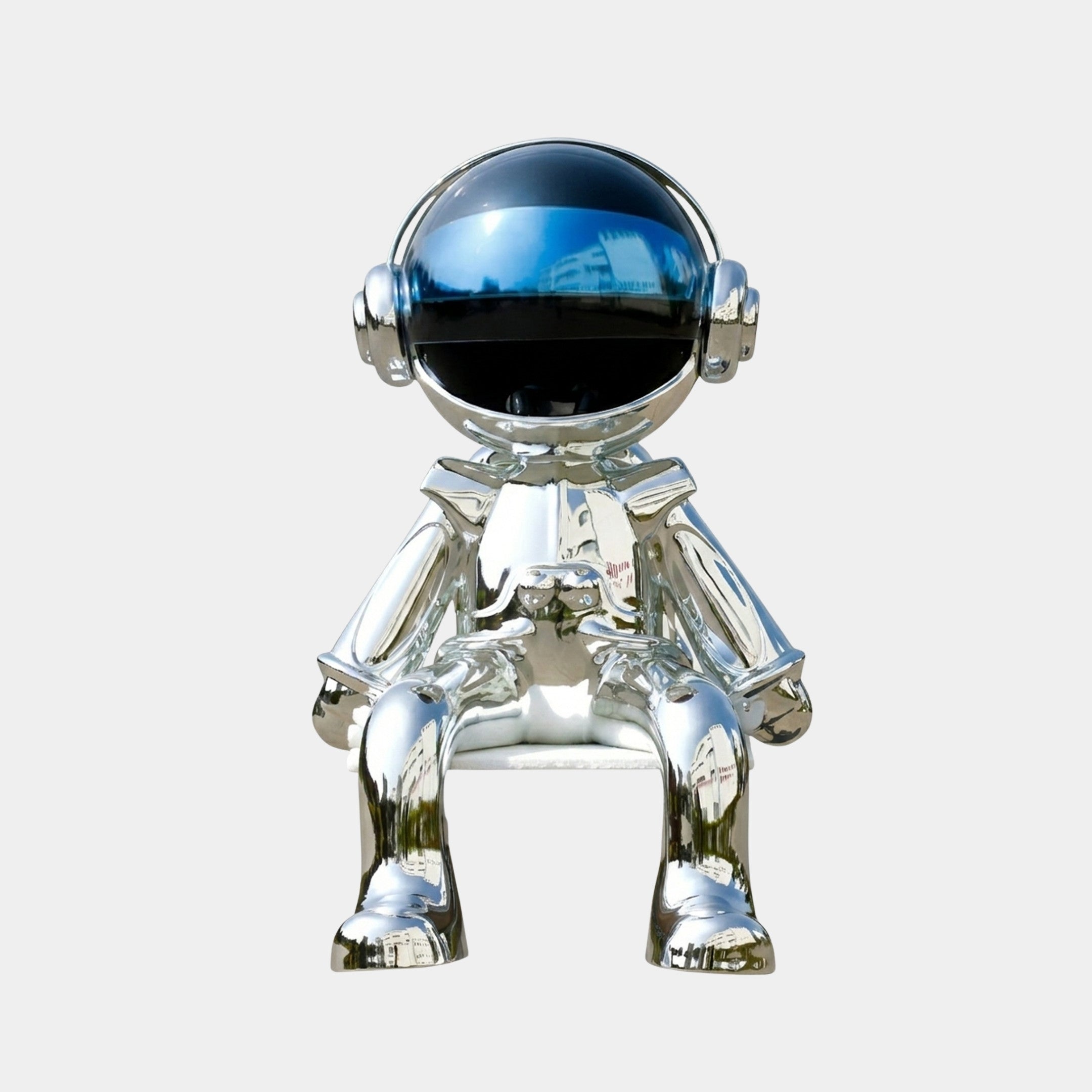 Hartdale Silver Astronaut Sculpture - 113cm