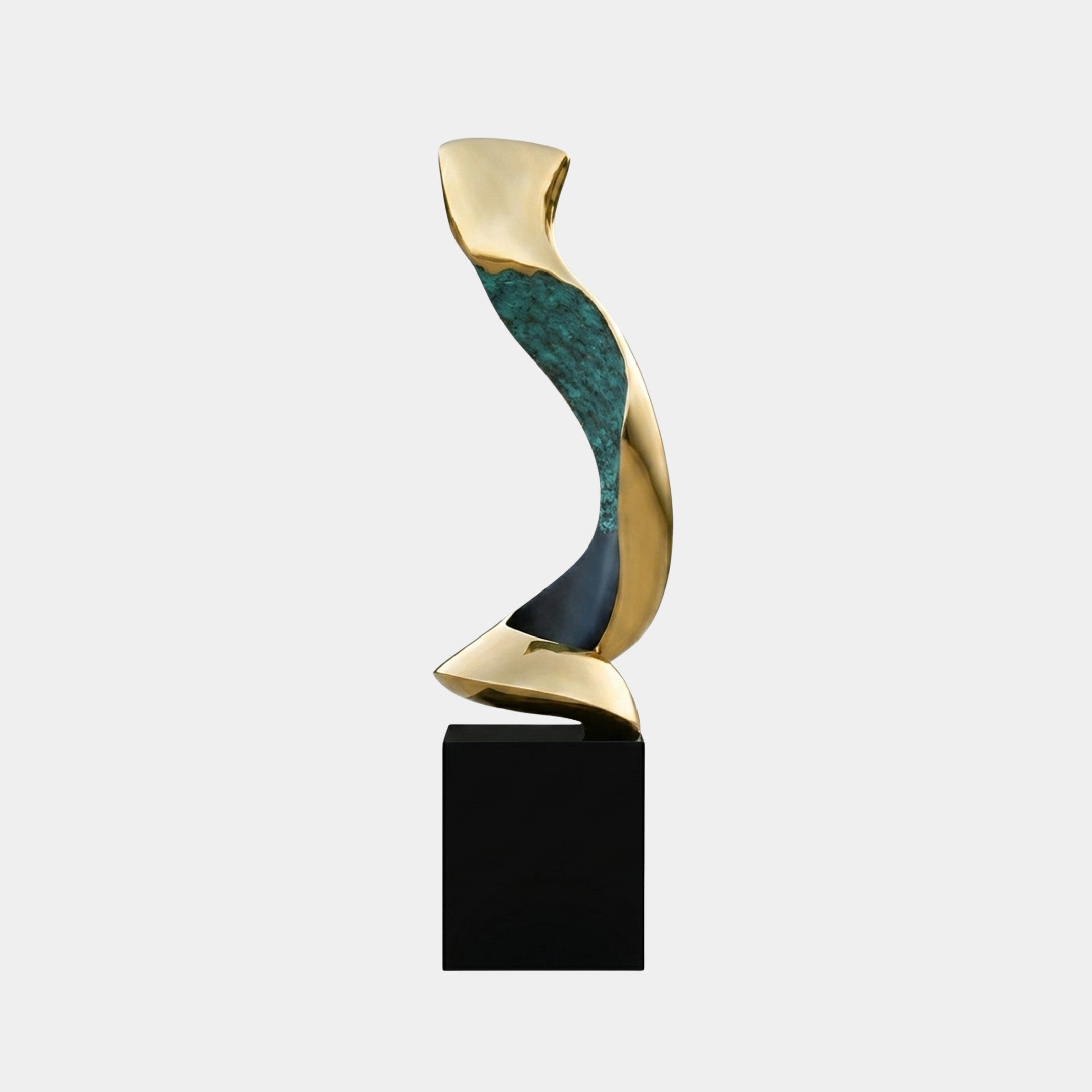 Hartwood Gold Abstract Sculpture - 175cm