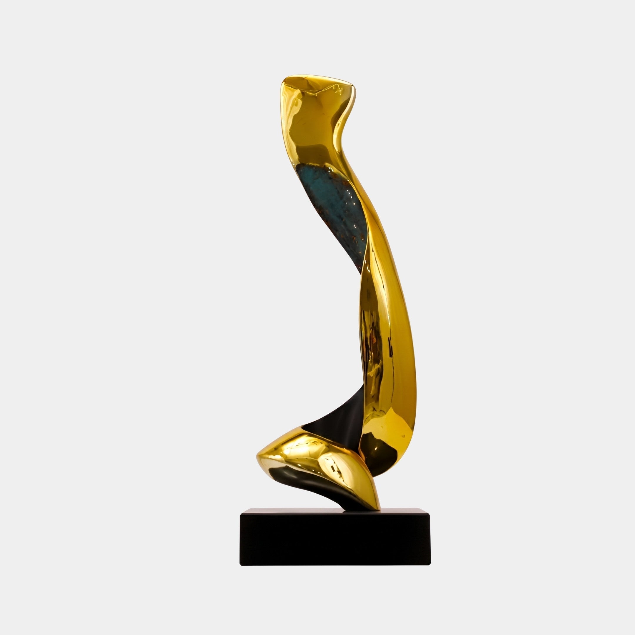 Hartcote Gold & Black Abstract Sculpture - 79cm
