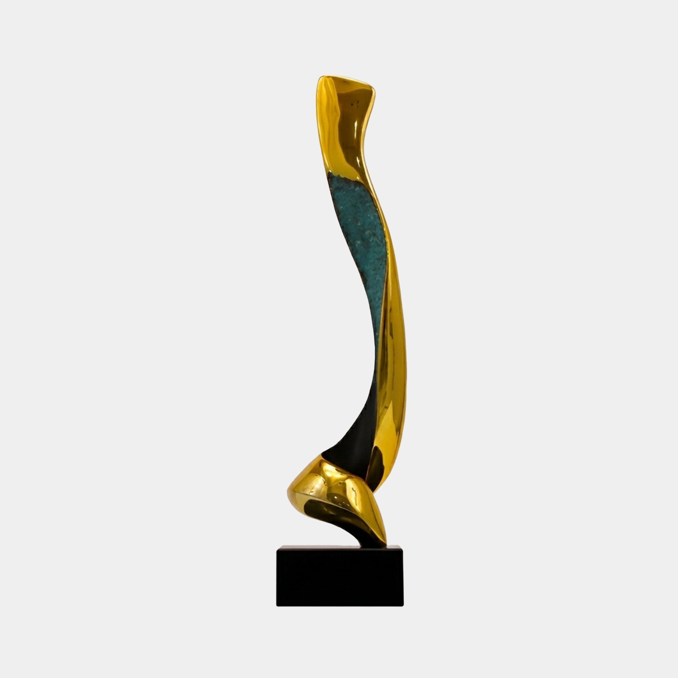 Hartwold Gold & Blue Abstract Sculpture - 71cm