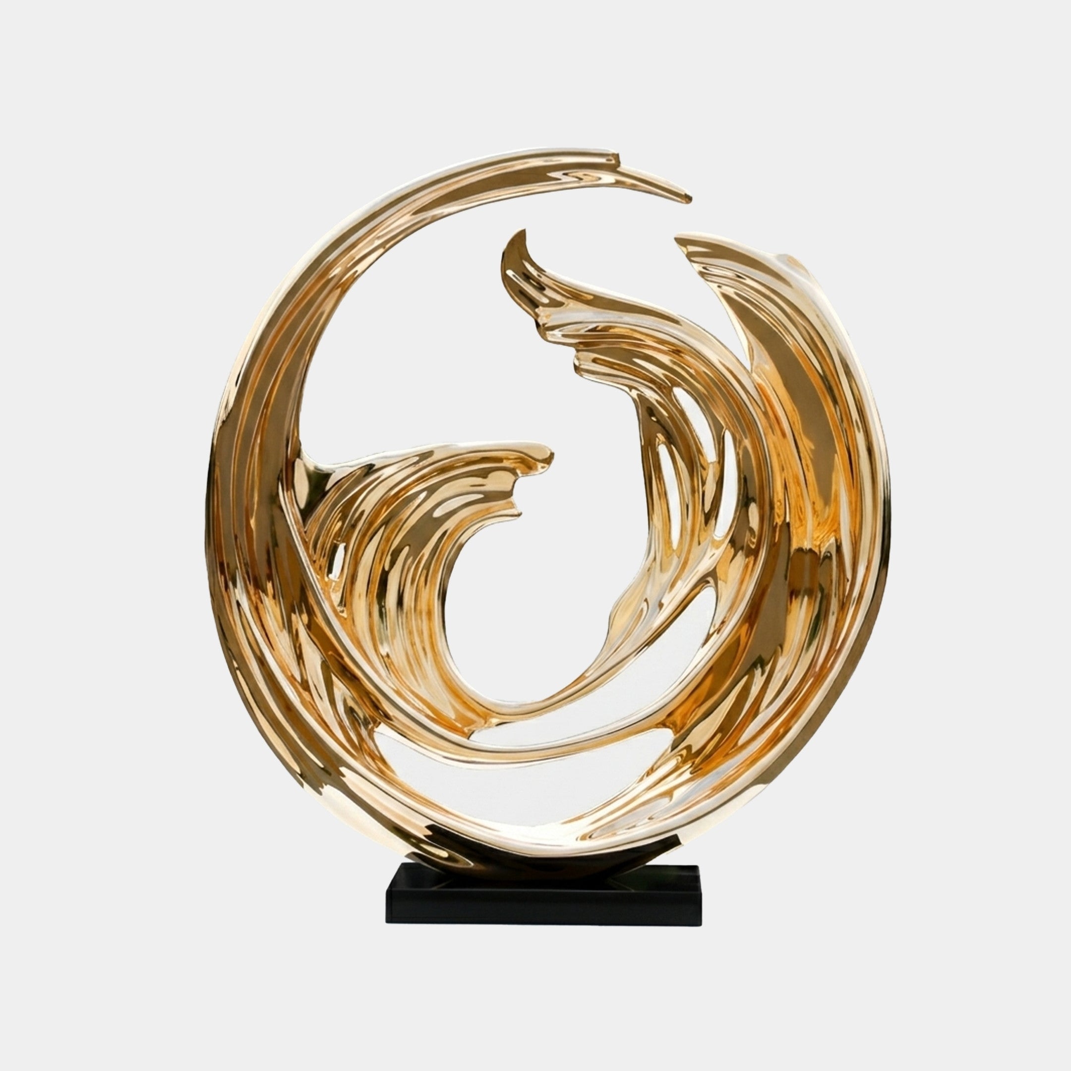Hartholme Gold Abstract Sculpture - 115cm