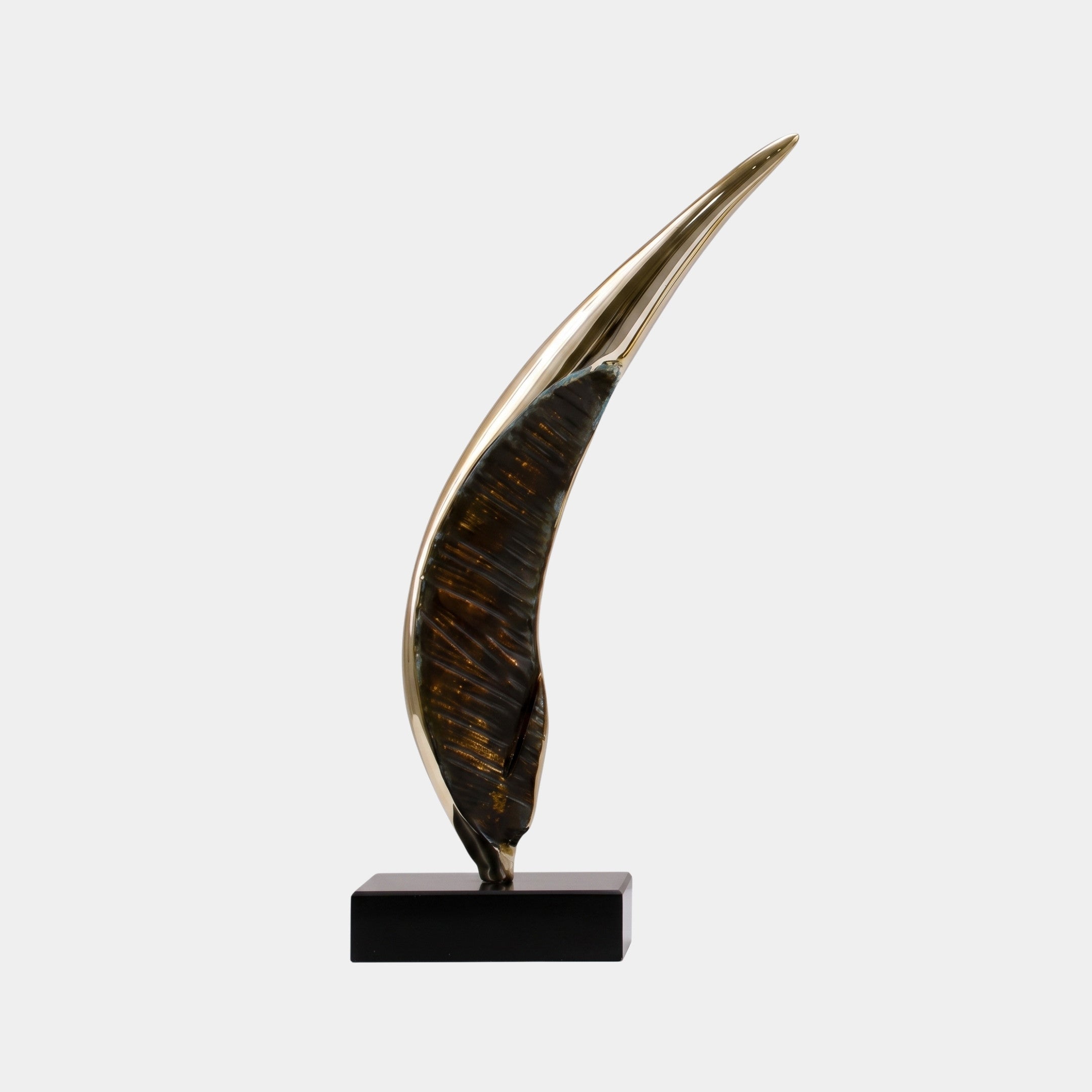Hartborough Gold & Black Abstract Sculpture - 60cm