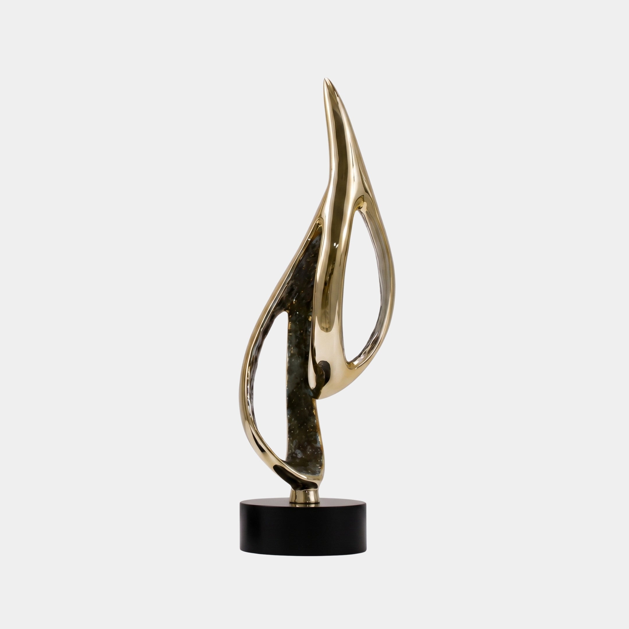Hartbury Gold & Black Abstract Sculpture - 60cm