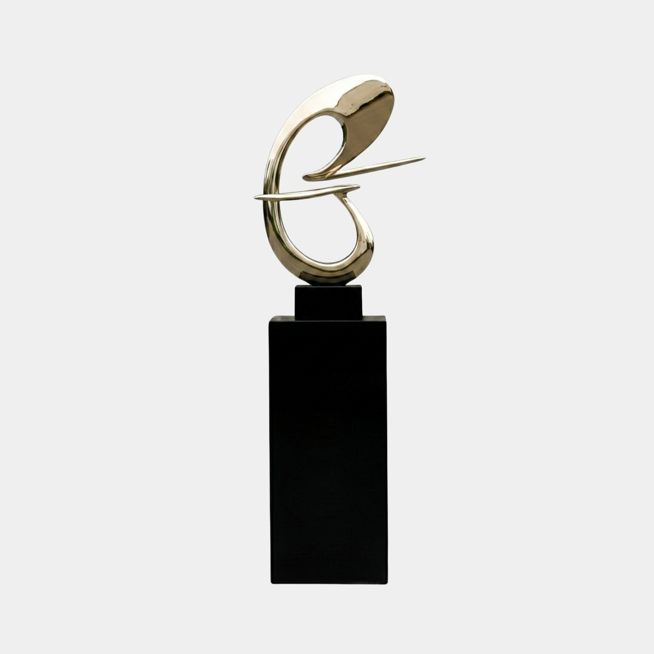 Harthall Gold & Black Abstract Sculpture - 140cm