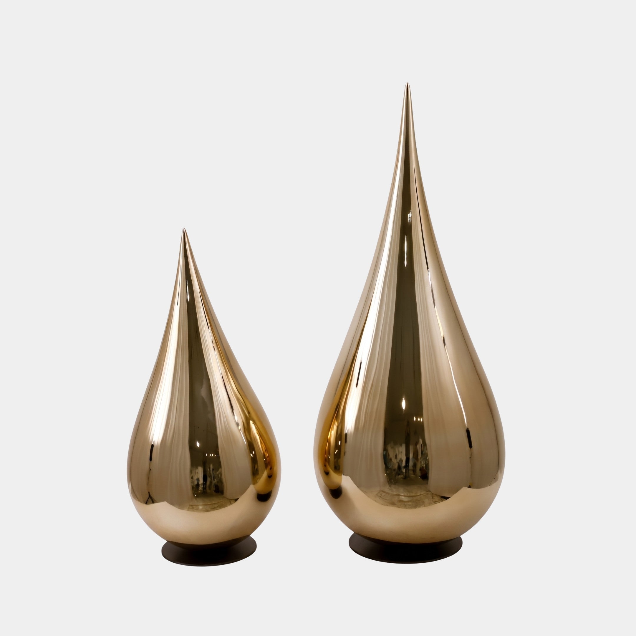 Hartmarsh Gold & Bronze Water Drop Sculpture - 88cm