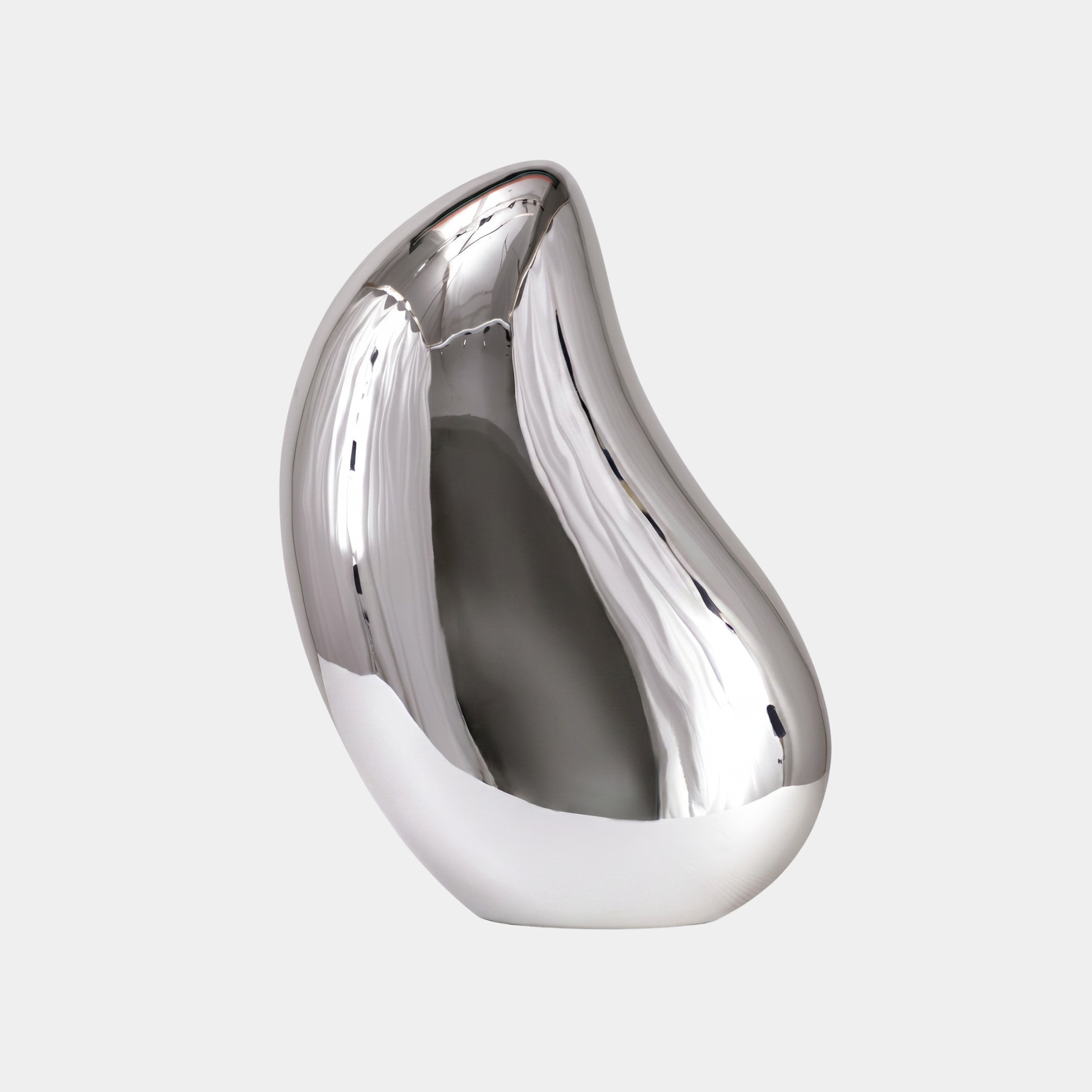 Hartstone Silver Abstract Sculpture - 80cm