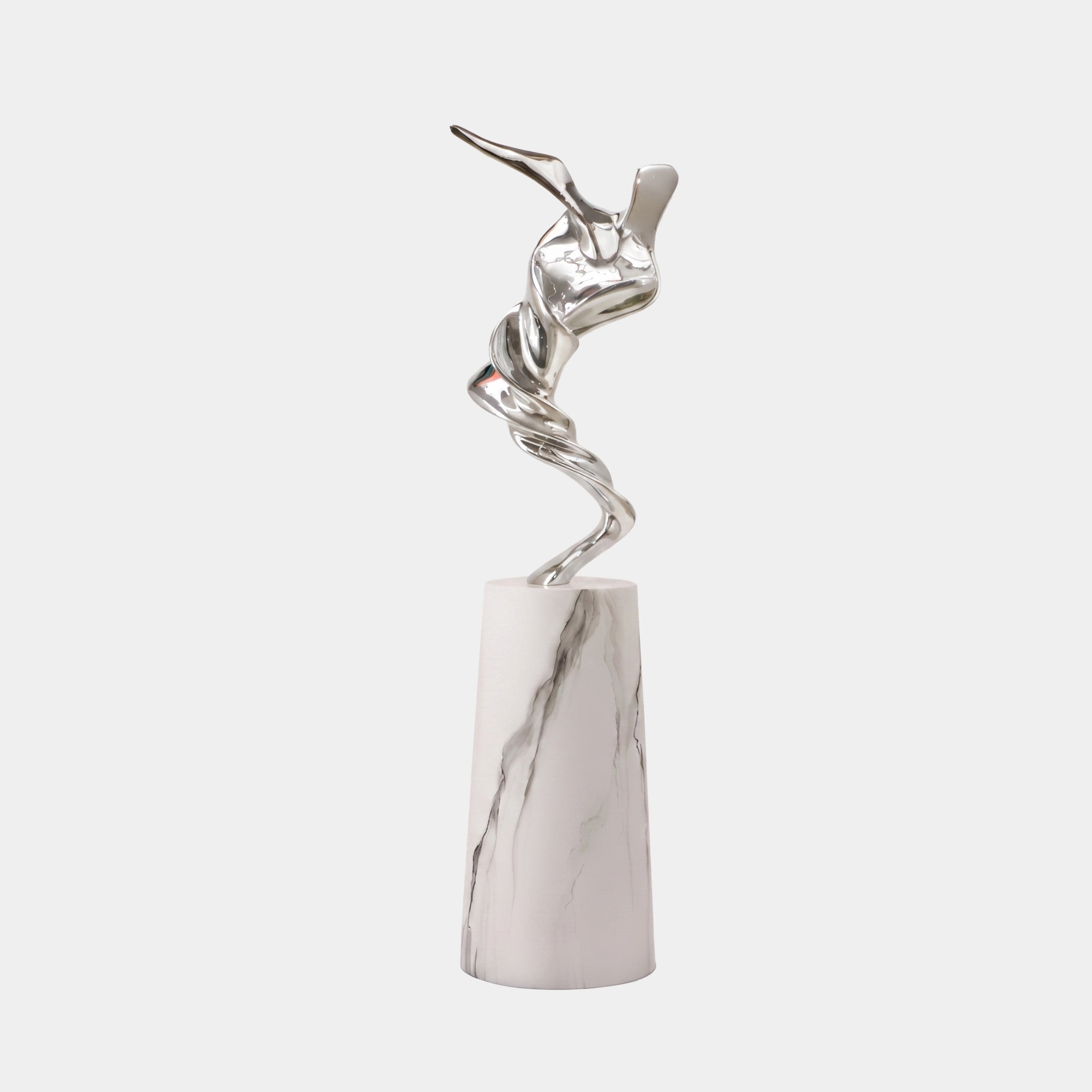 Hartbrook Silver & White Figure Sculpture - 180cm