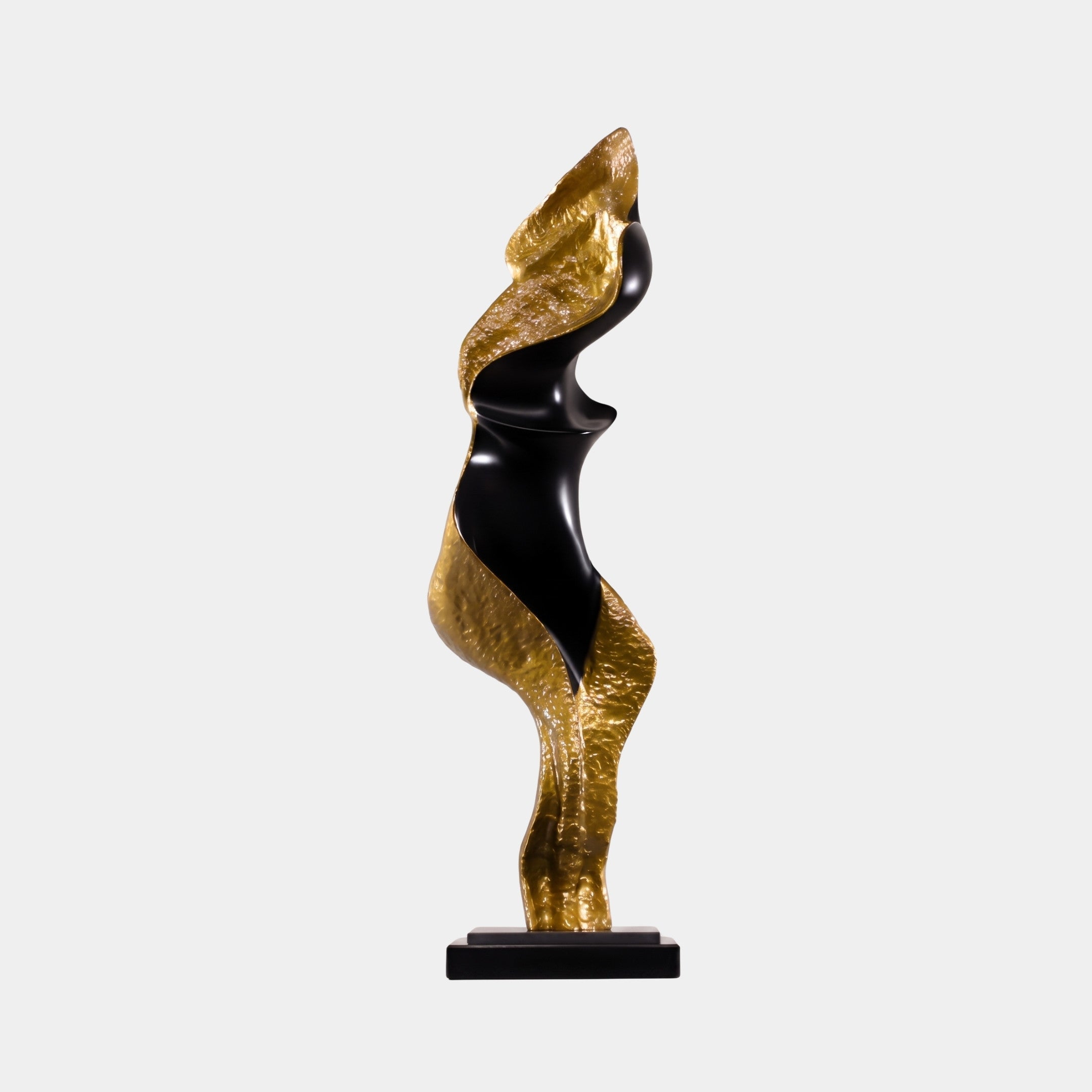 Hartstow Gold & Black Abstract Sculpture - 114cm